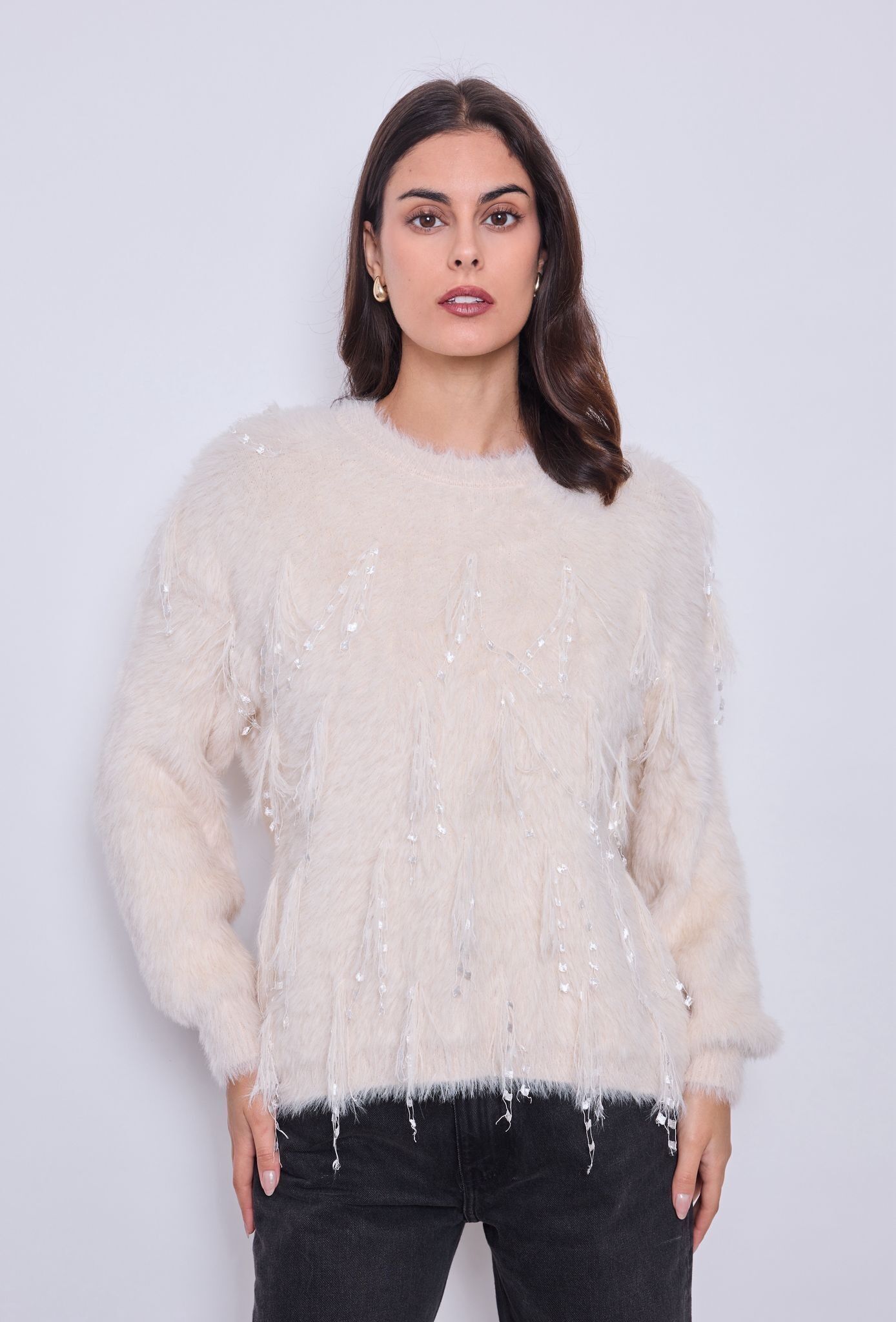 Maglione girocollo soffice