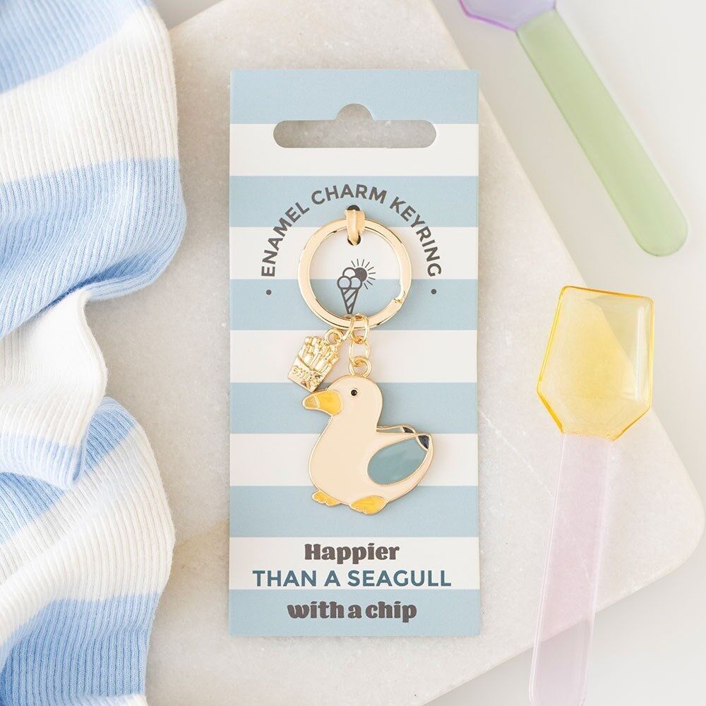 Seagull and Chips Keyring