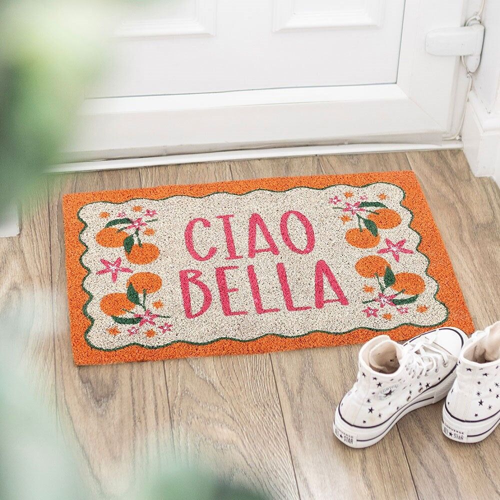 Orange Ciao Bella Fußmatte