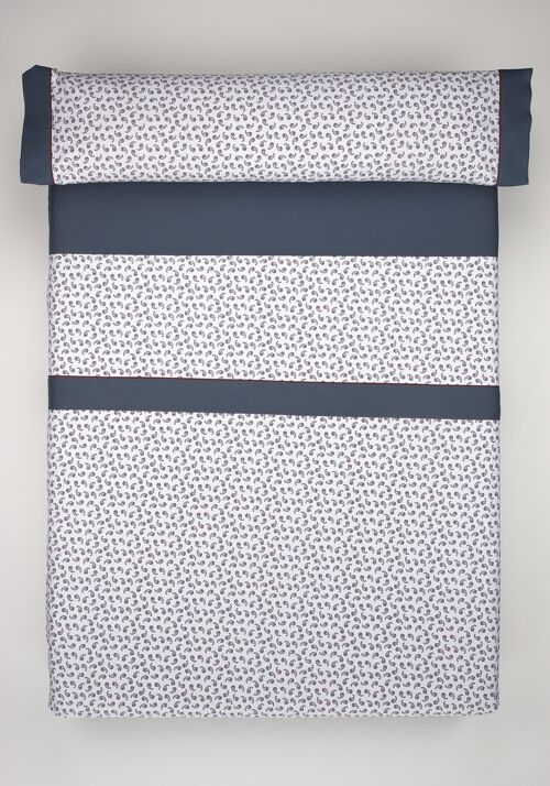 Juego de Sábanas 3 Piezas G57 100% Algodón Percal 200 Hilos para Cama de 105 + 1 Funda de Almohada 1