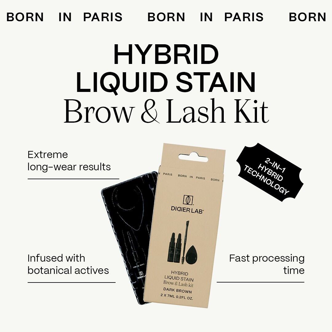 Kit nutriente per sopracciglia e ciglia Didier Lab Hybrid Liquid Stain