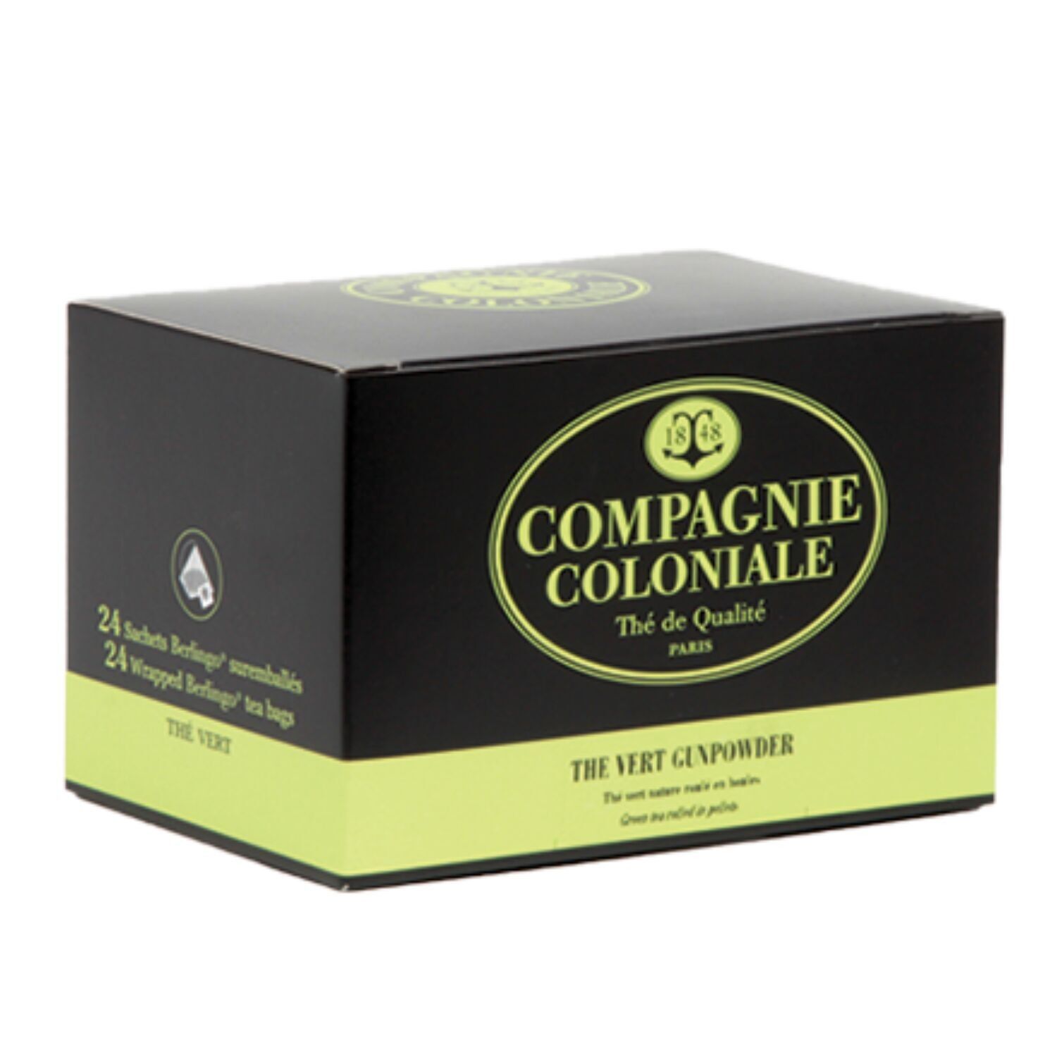 Compagnie & Co – Thé Vert Gunpowder – Boite de 24 sachets suremballés