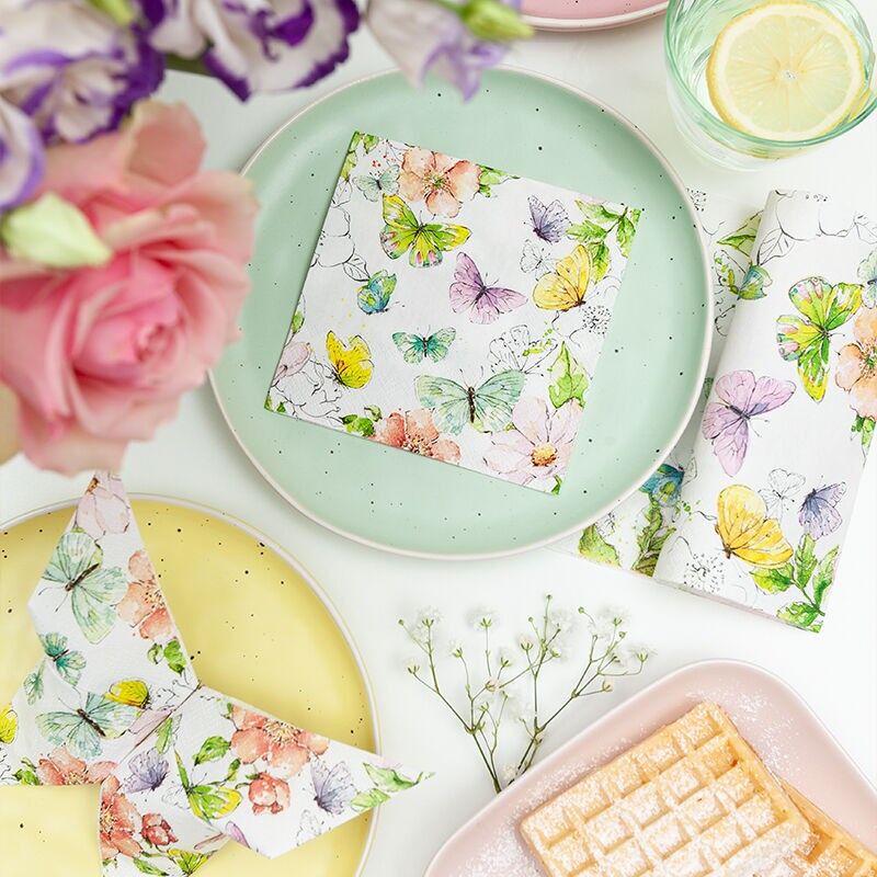 Papillons colorés purs