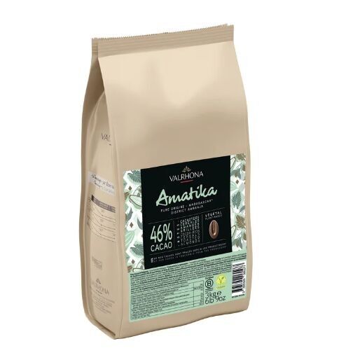 Amatika 46% Vegan – fève 3 kg, Valrhona