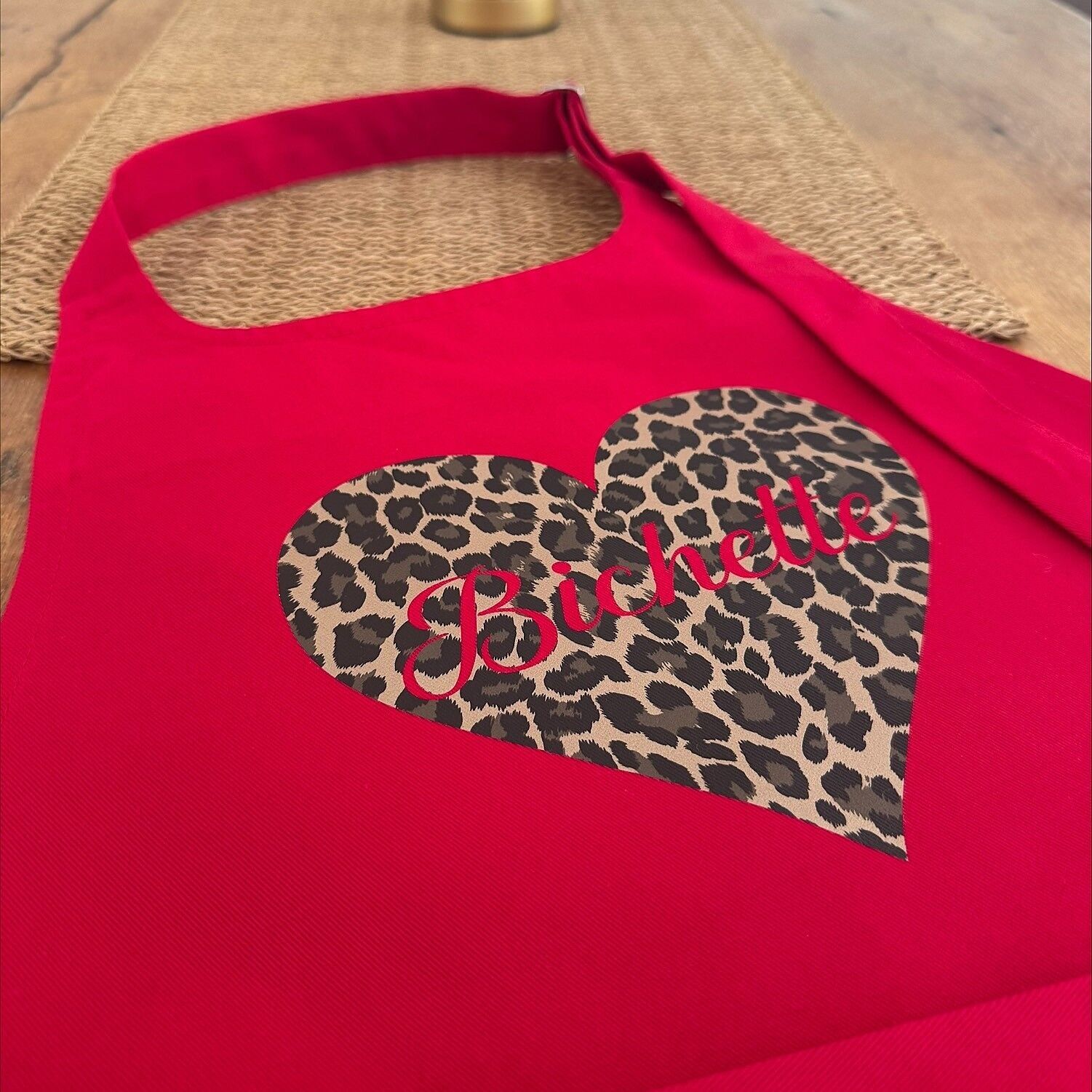Apron - Bichette - Leopard print - 2 colors to choose from
