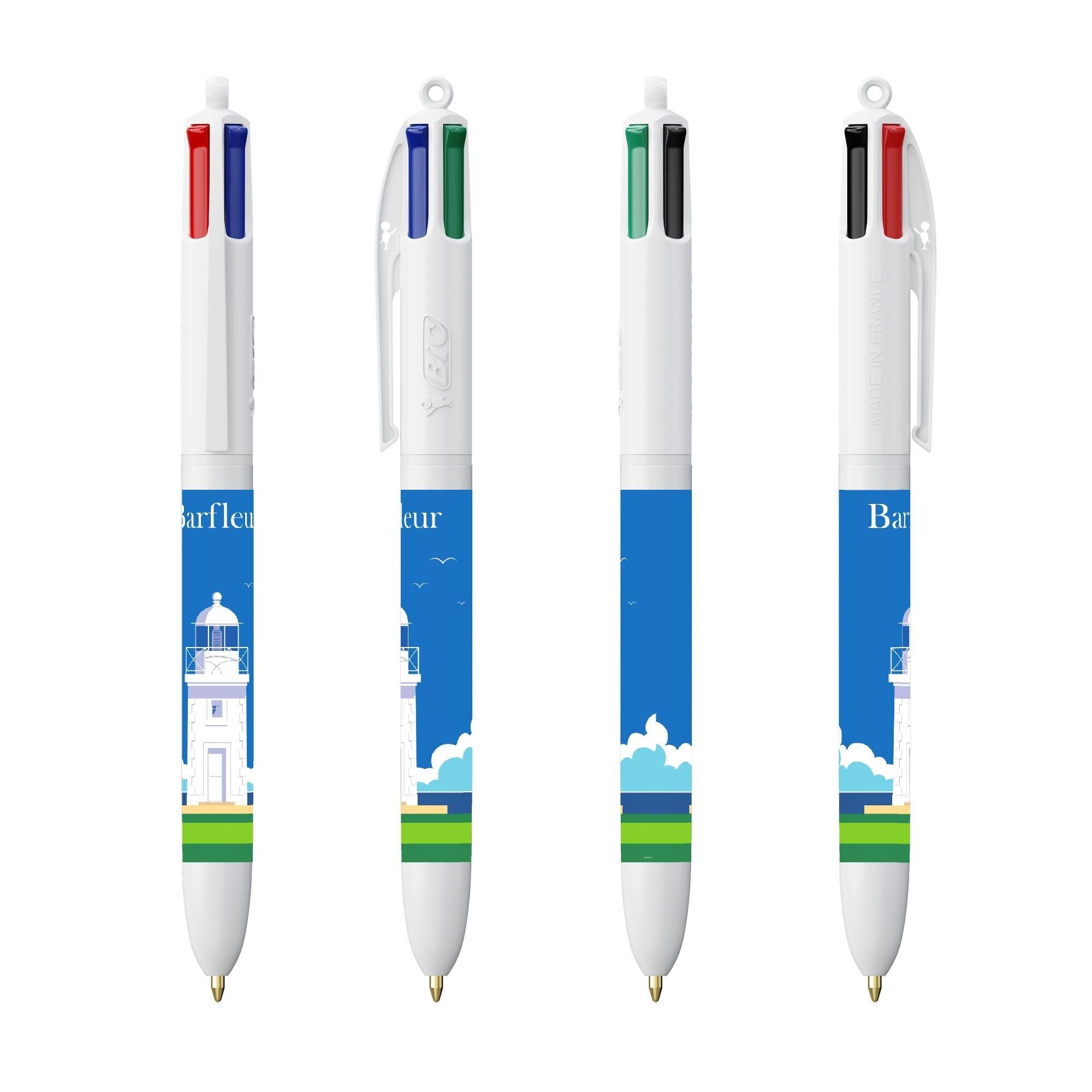 Bic 4-Farben-Stift „Barfleur Leuchtturm“