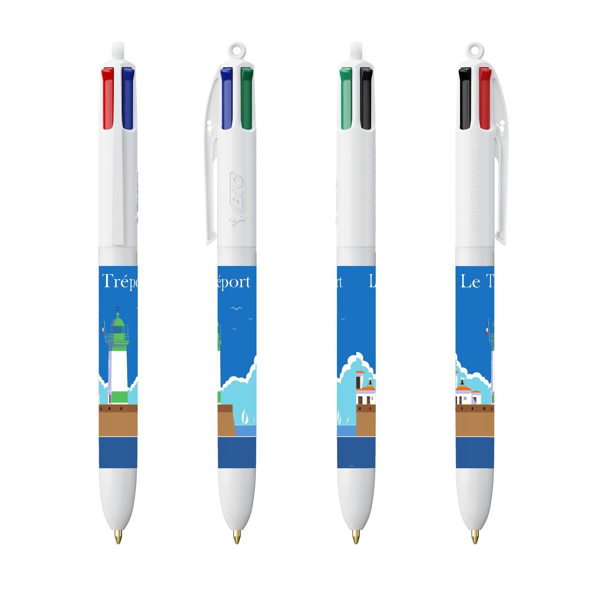 Bic 4-Farben-Stift „Tréport Leuchtturm“