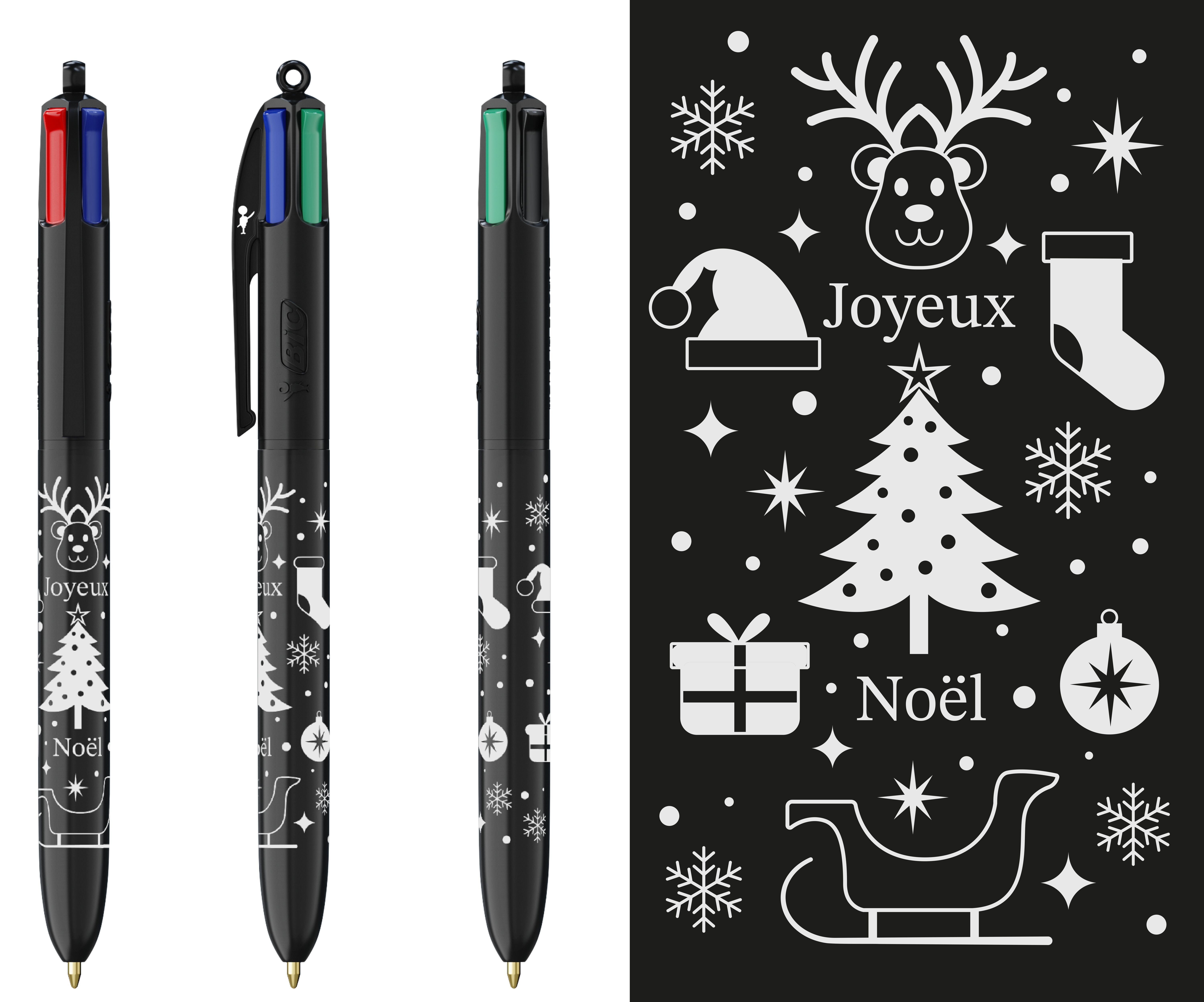 Bic 4 Farben „Weihnachtsedition – Silber 1“