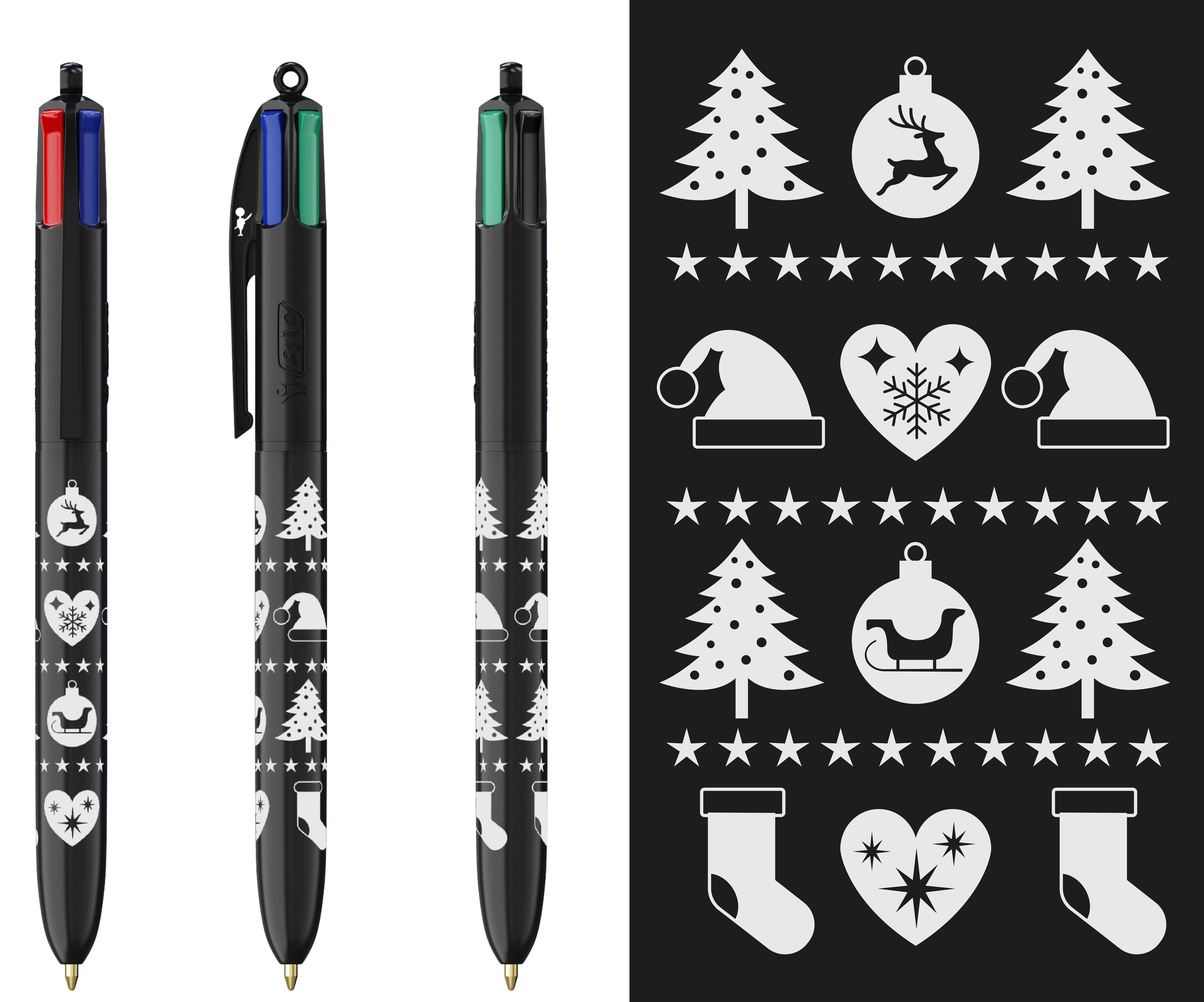 Bic 4 couleurs "Christmas Edition - Silver2"