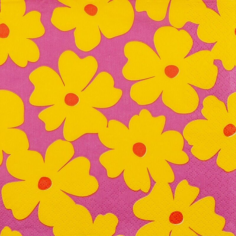 Pop Art floral jaune