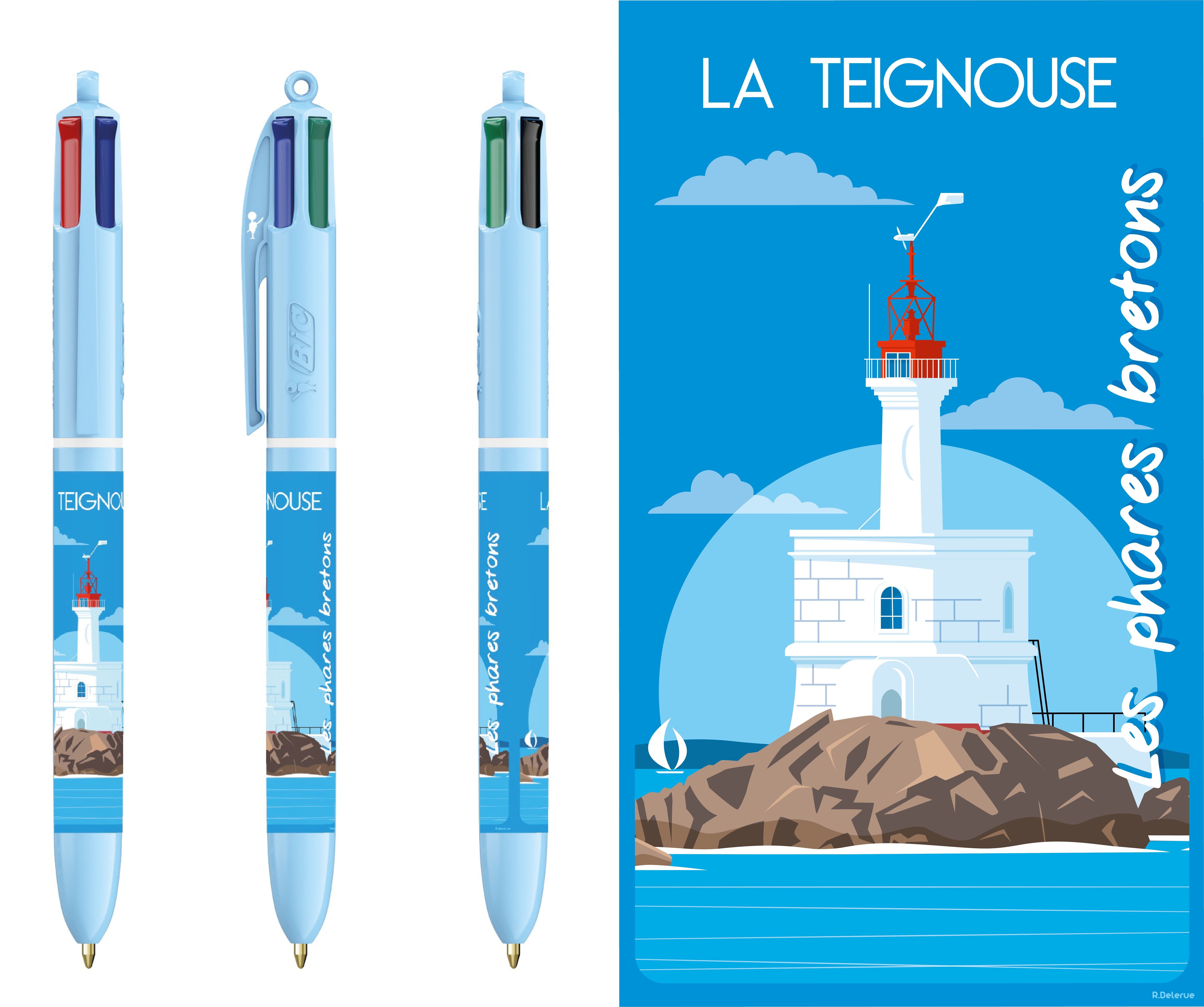 Bic 4 couleurs "Phare de la Teignouse"