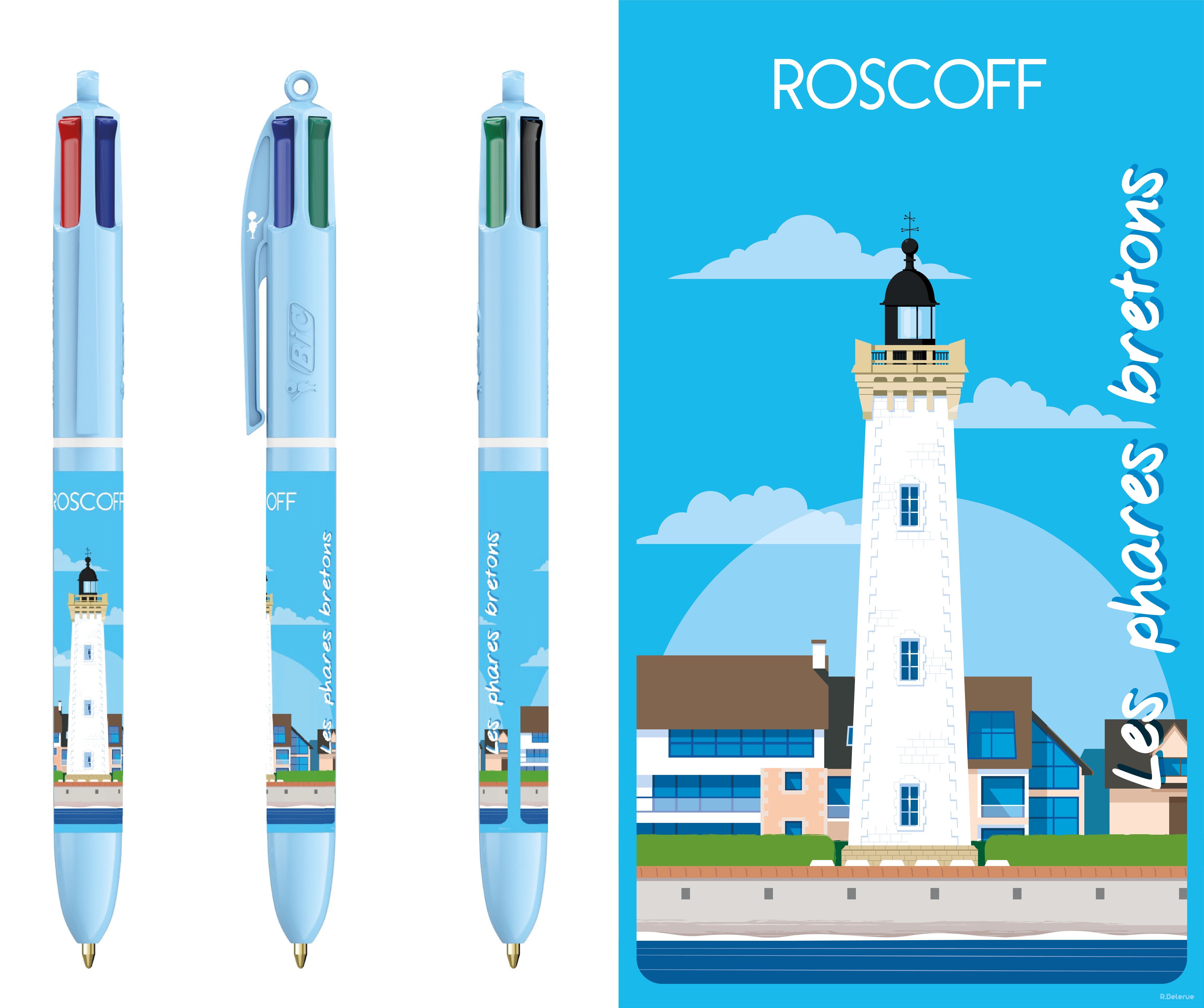 Bic 4 couleurs "Phare de Roscoff"