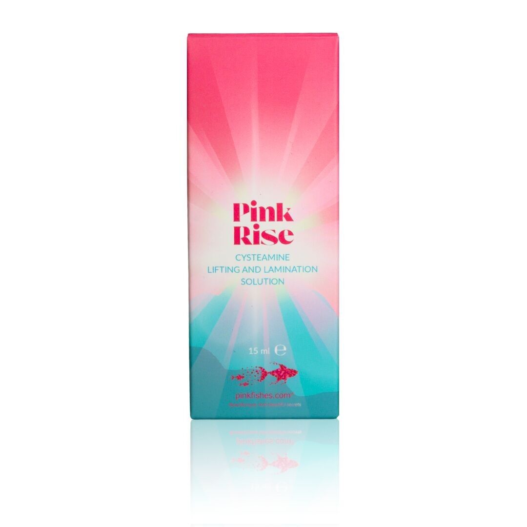 Flacone con pompa Pink Rise (passaggio 1)