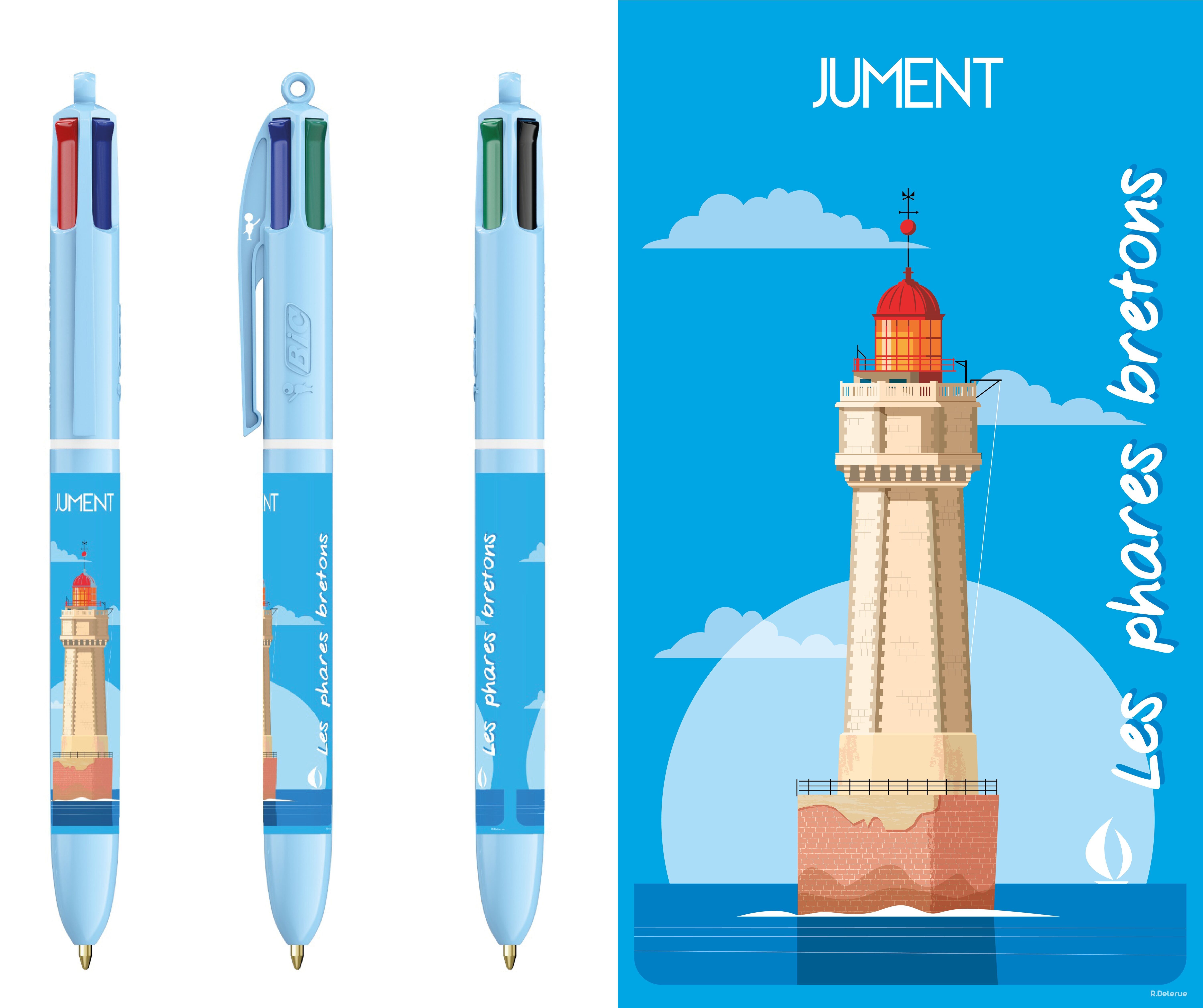 Bic 4 couleurs "Phare de la Jument"