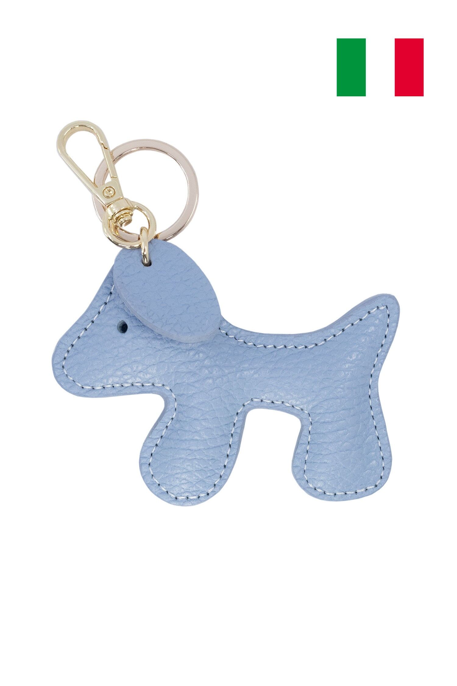 Llavero de piel de vacuno. Fabricado en Italia. ITPCL-CHIEN