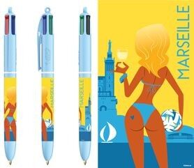 Bic 4 couleurs "Marseille"