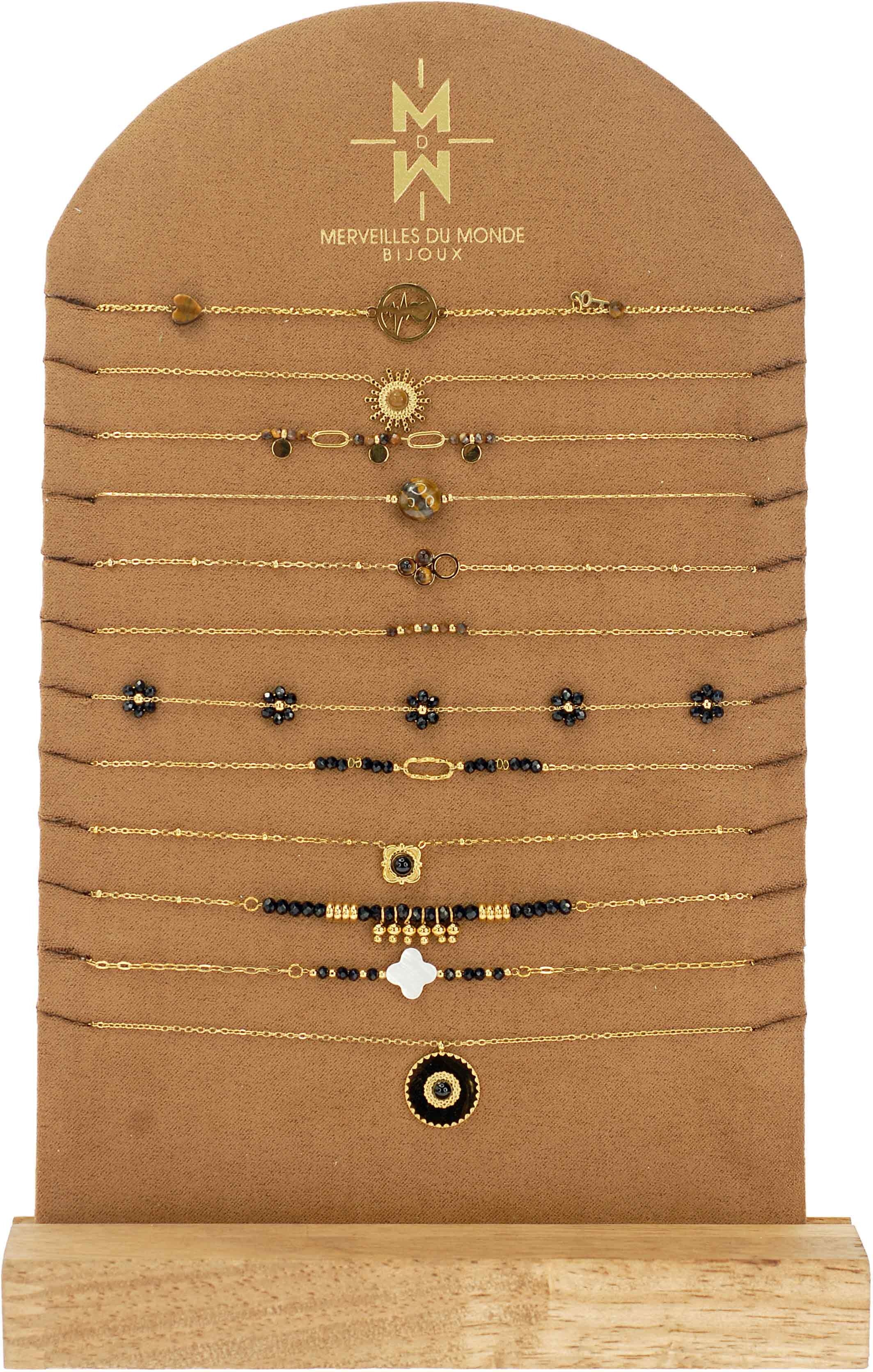 Set di 12 collane in pietra naturale