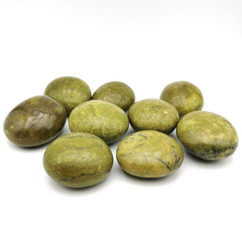 Kieselsteine ​​- Grüner Opal