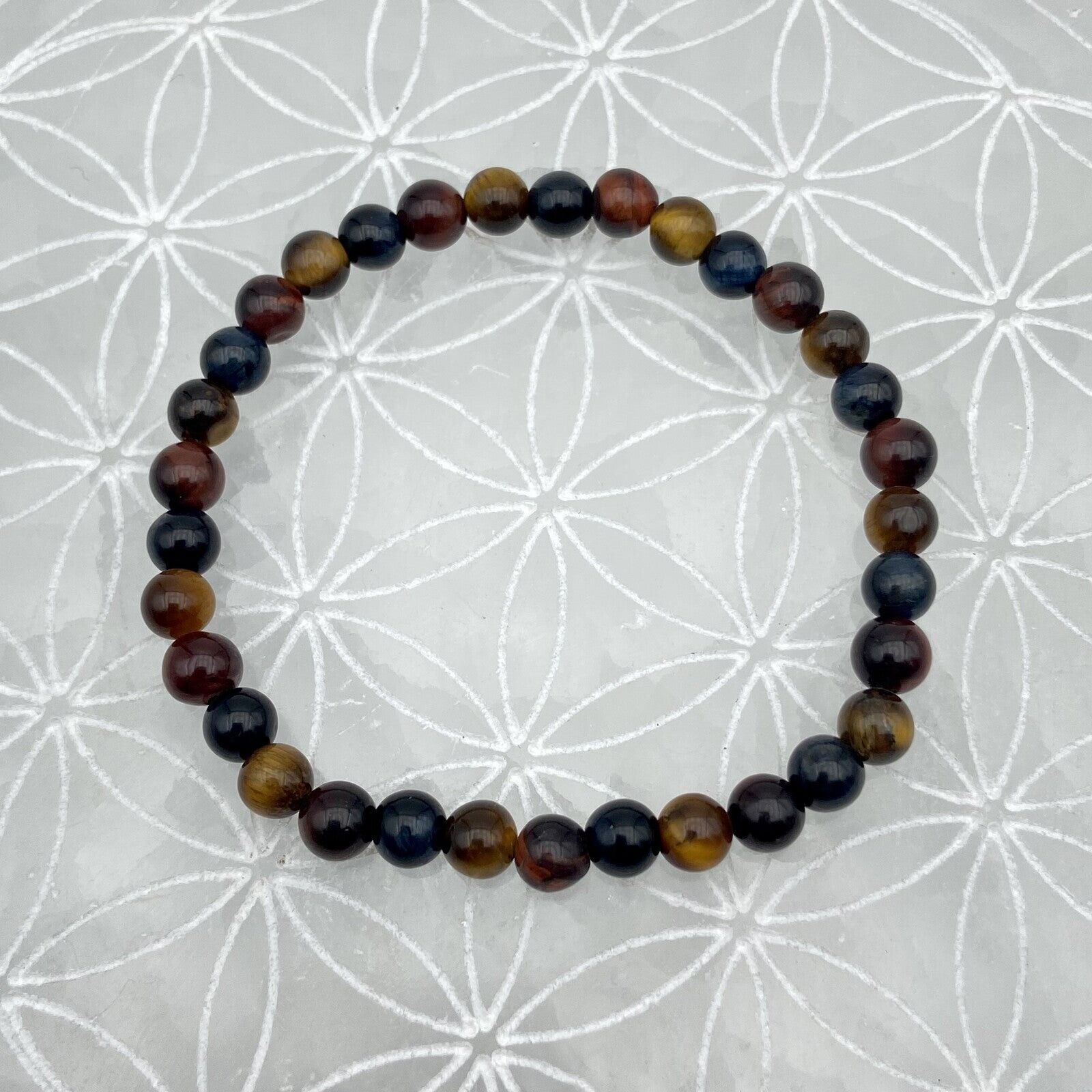 Bracelet - Mix Oeil de Tigre, Taureau, Faucon (6 mm)