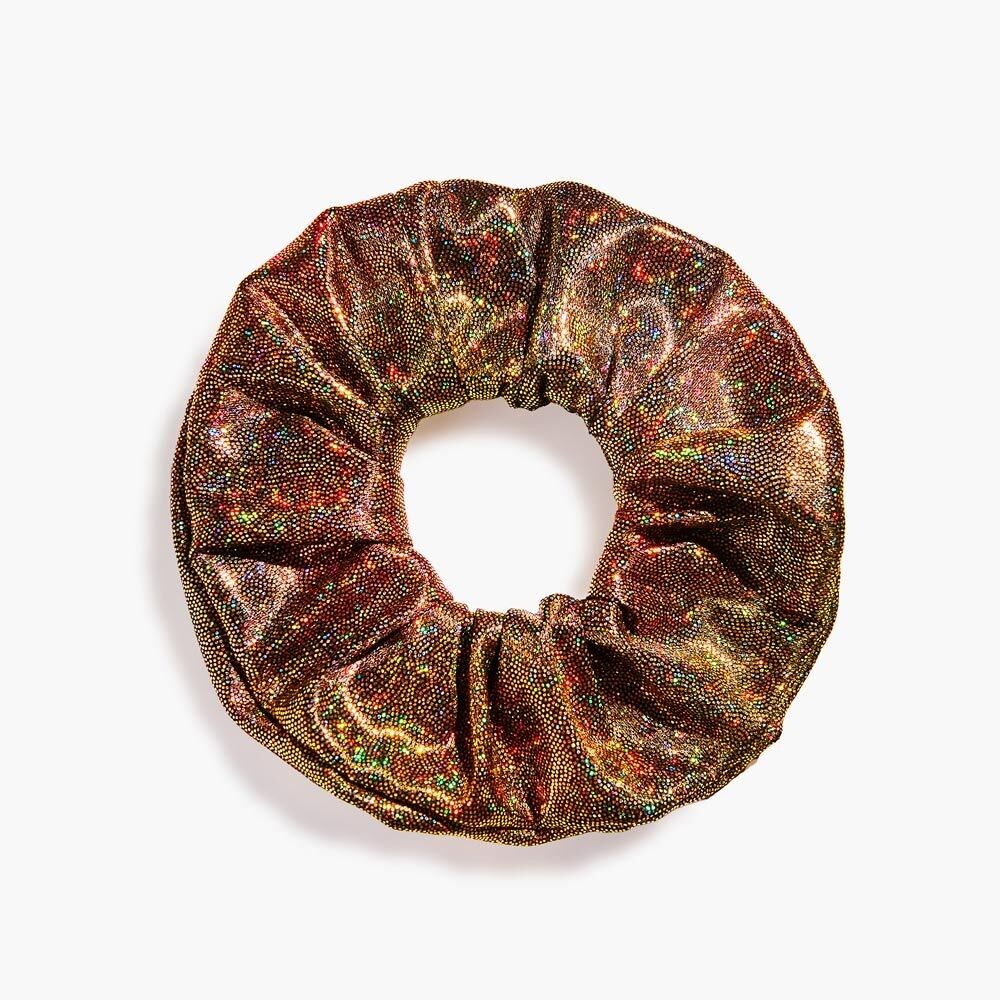 Scrunchie glitterato nero e oro