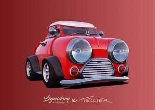 12 Cartes Postales Voitures Collec'toon by Frédéric Tellier