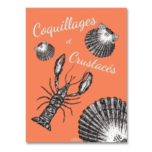 Magnet "Coquillages et Crustacés - Corail"