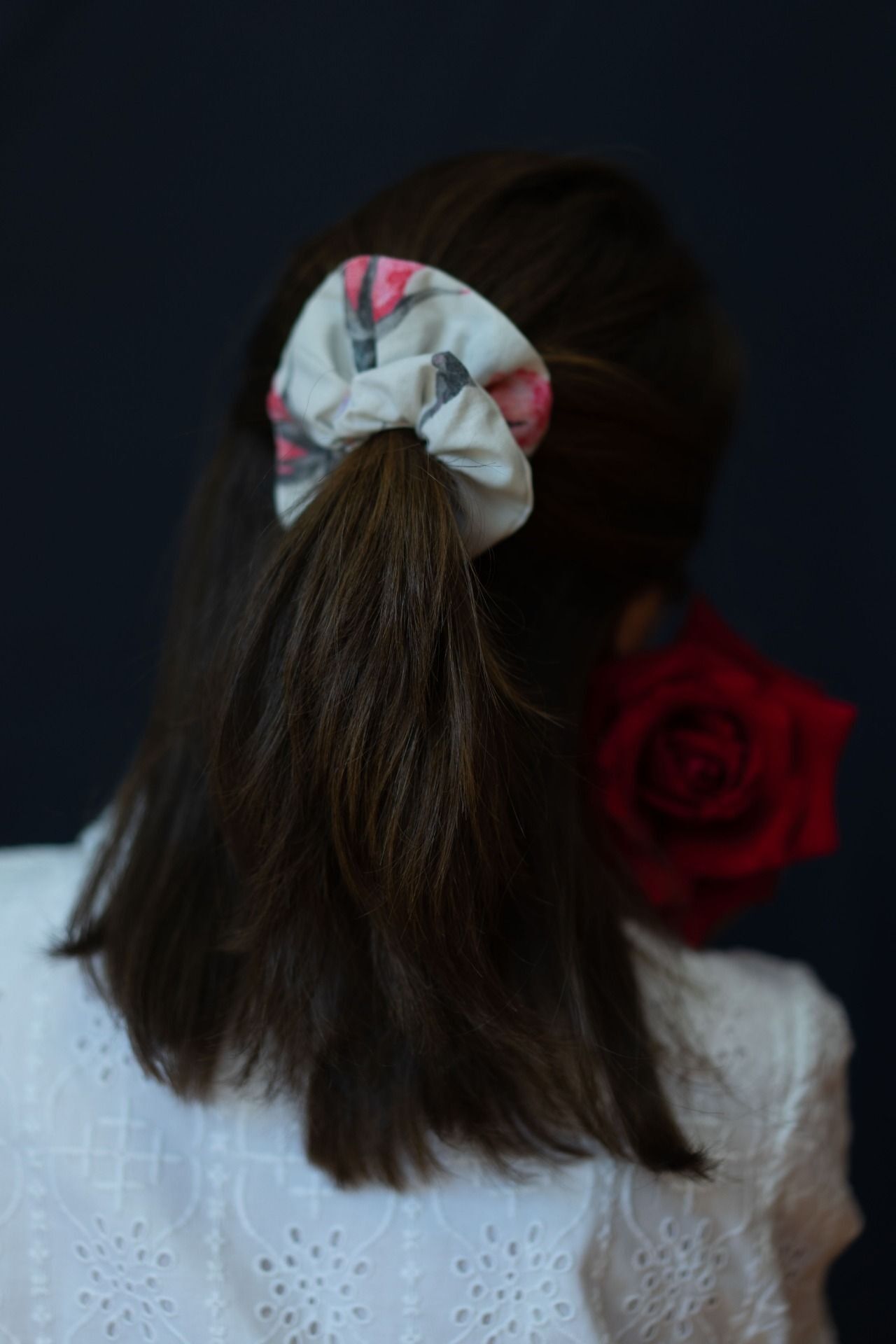 Pearl Grey Scrunchie