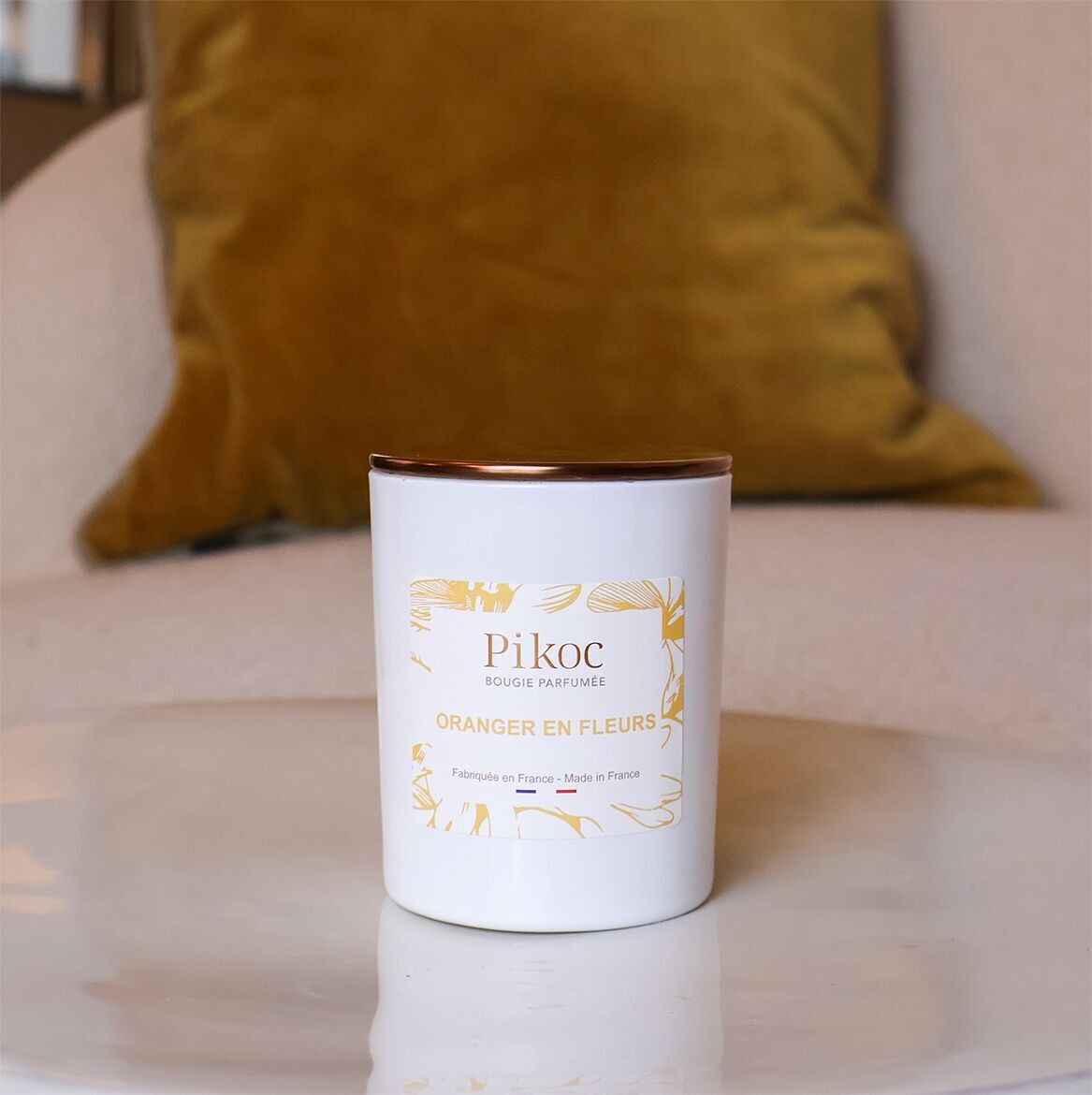 Vela aromática de flor de naranjo