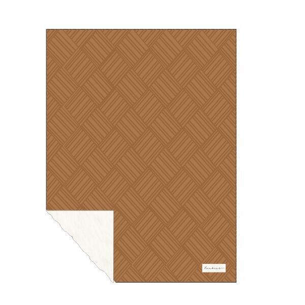 M&M24 Knitted Blanket Sweet Caramel with Sherpa 75x100