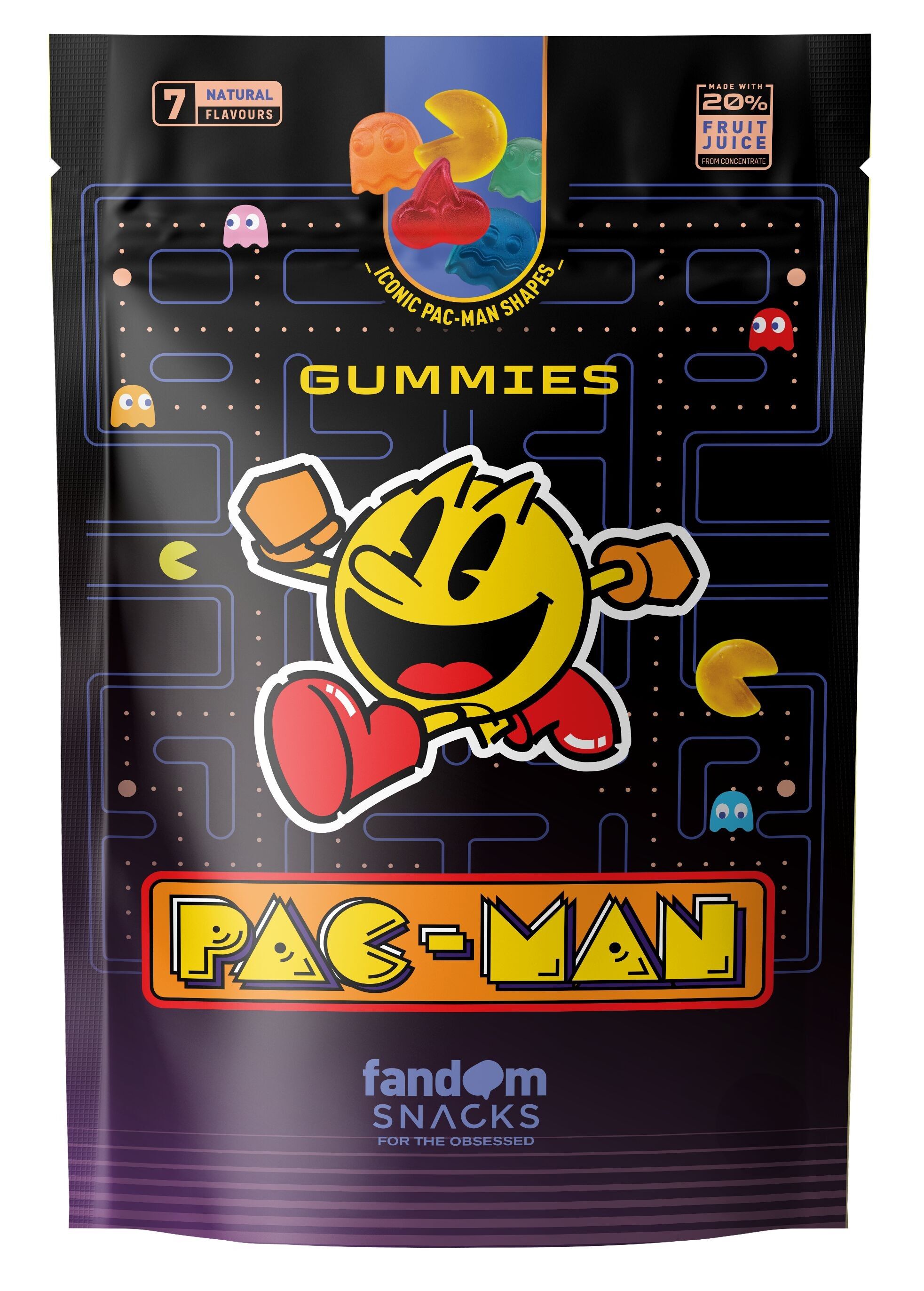 Caramelle gommose al succo di frutta di Pac-Man