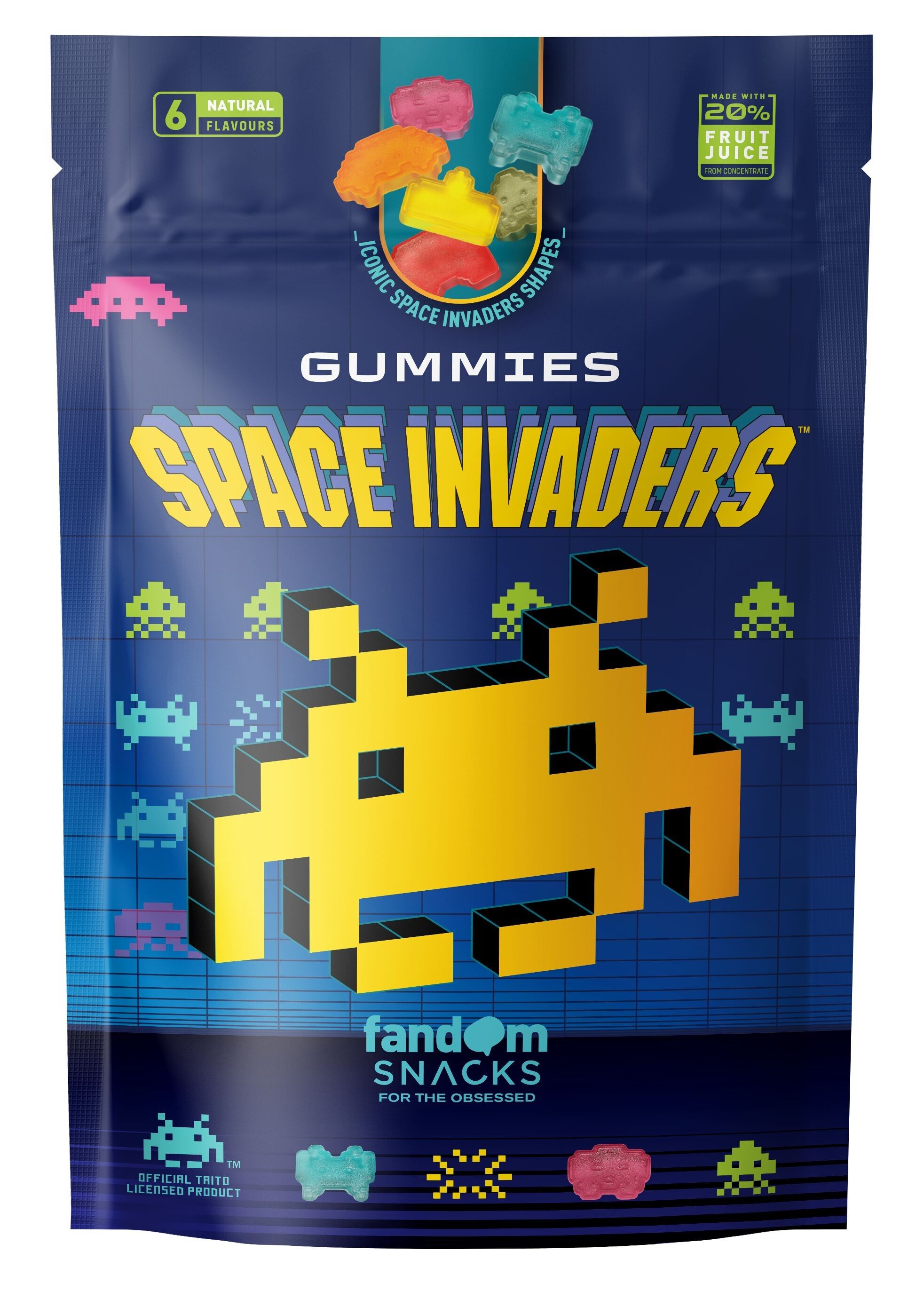 Caramelle gommose al succo di frutta Space Invaders