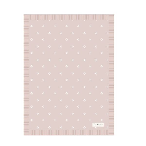 M&M24 Knitted Blanket Powder Pink 75x100
