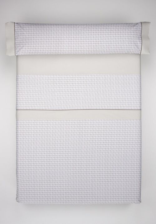 Juego de Sábanas 3 Piezas G58 100% Algodón Percal 200 Hilos para Cama de 135 + 1 Funda de Almohada 1