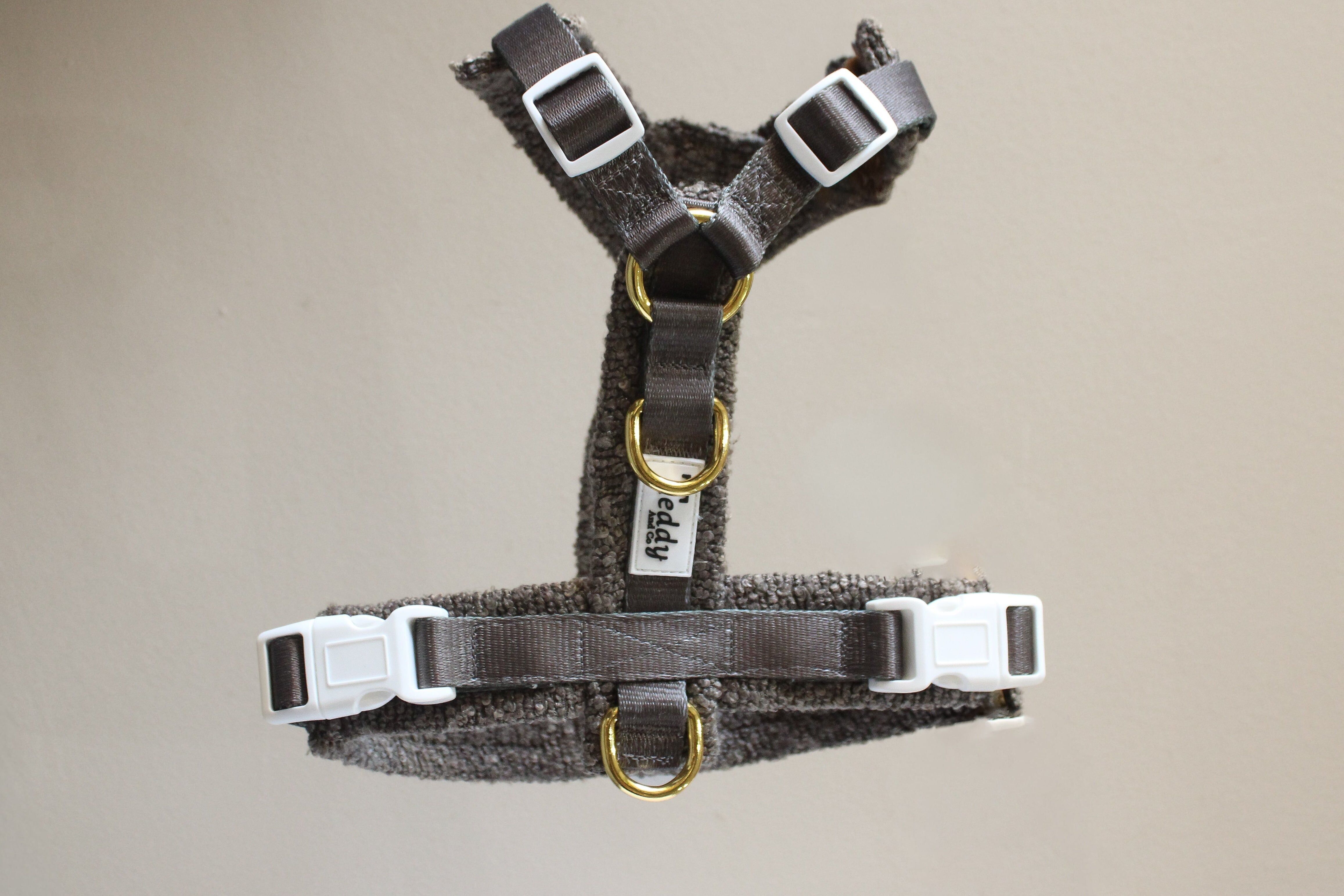 Arnés para perro en forma de Y color café | Tela de rizo