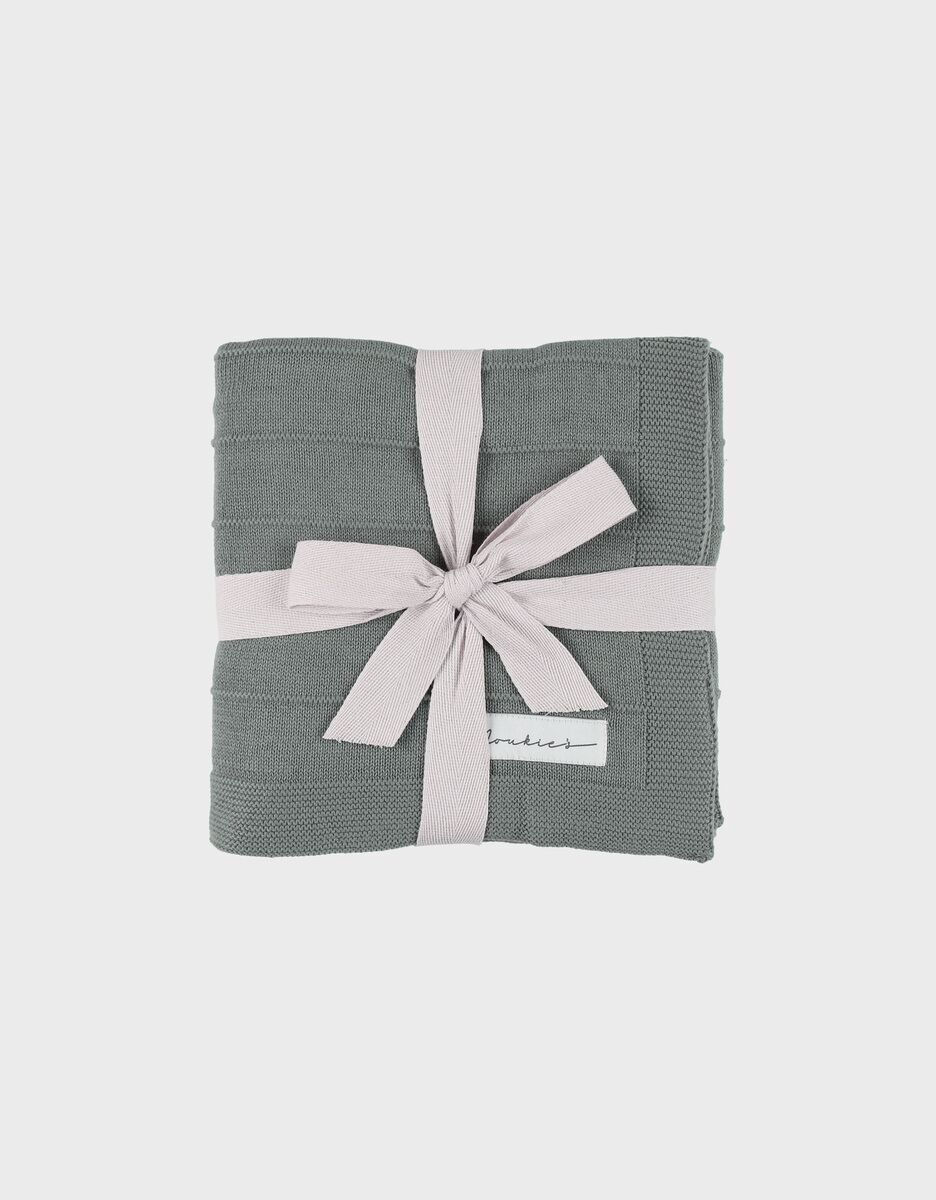 M&M25 Knitted Blanket Kaki 75x100