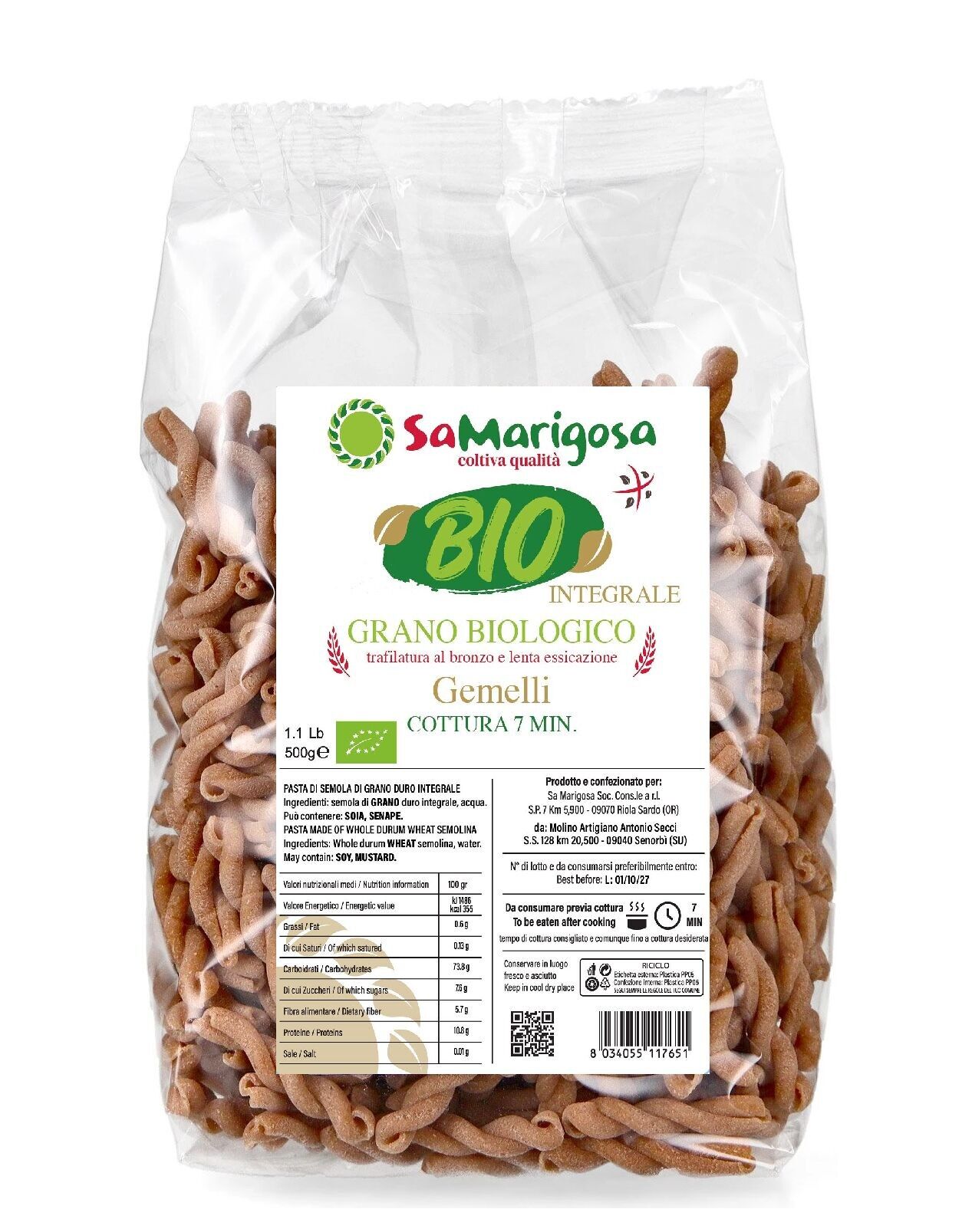 Gemelli Bio-Vollkornweizen