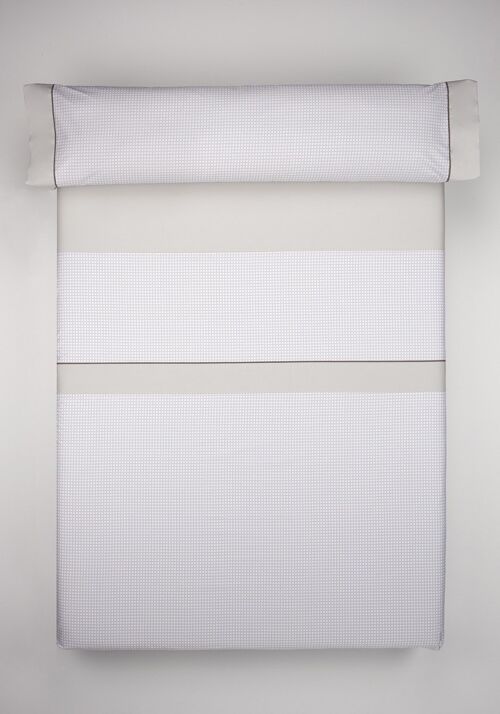 Juego de Sábanas 3 Piezas G59 100% Algodón Percal 200 Hilos para Cama de 135 + 1 Funda de Almohada 1