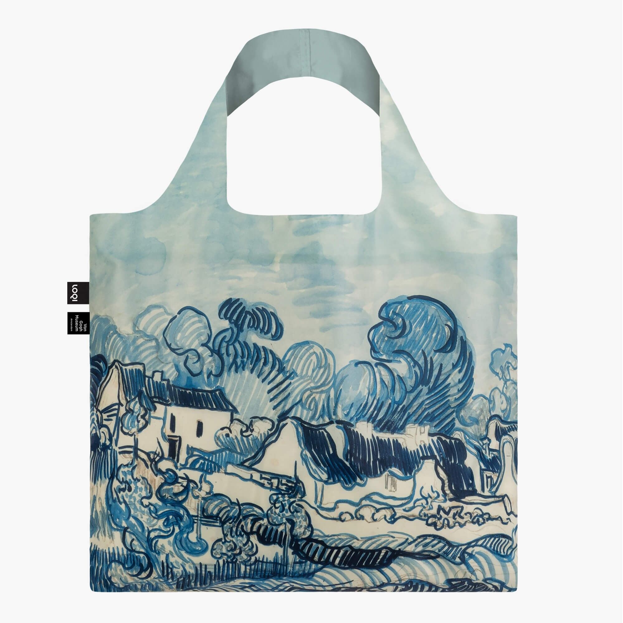 VINCENT VAN GOGH Borsa con vecchio vigneto e paesaggio con case