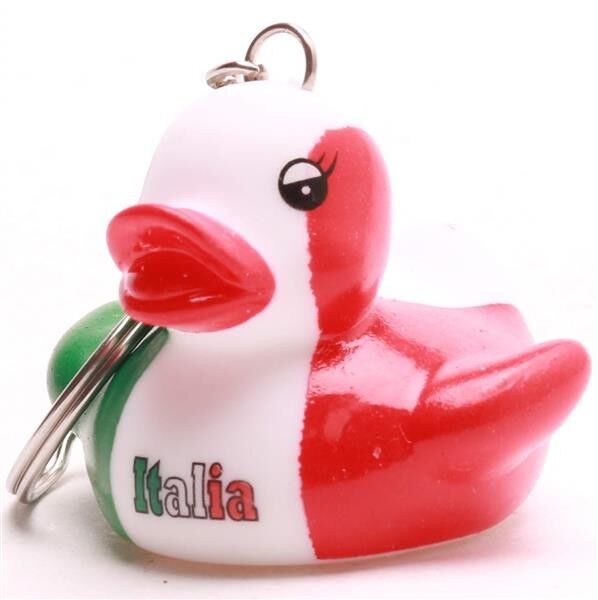 Portachiavi "Italia" - paperella di gomma