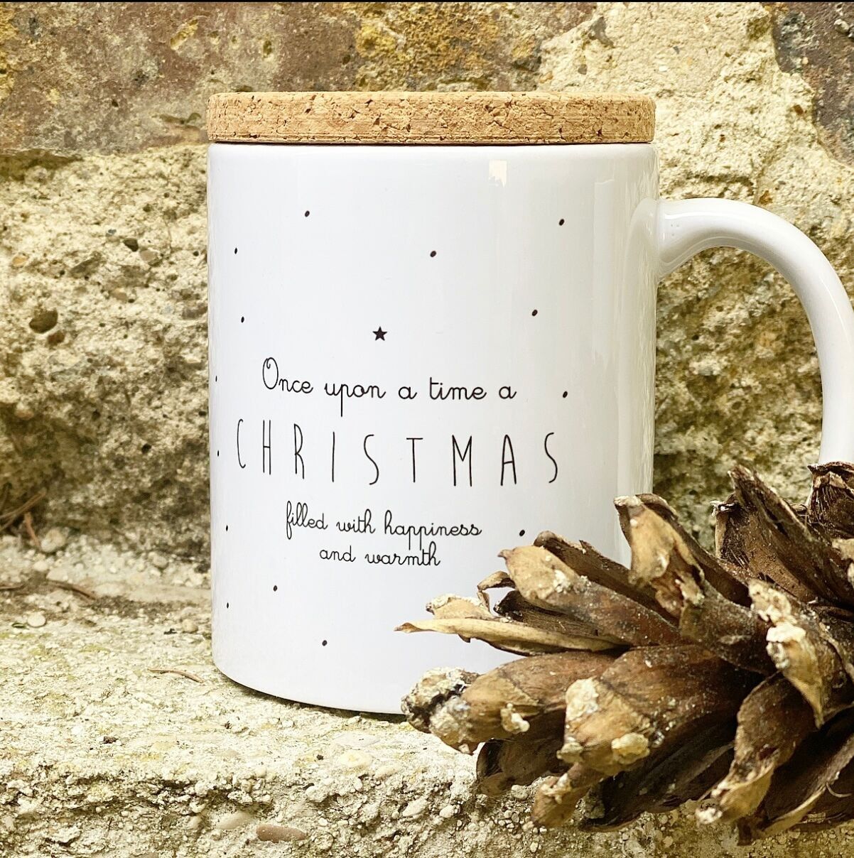 Mug "Once upon a time…" avec son couvercle en liège