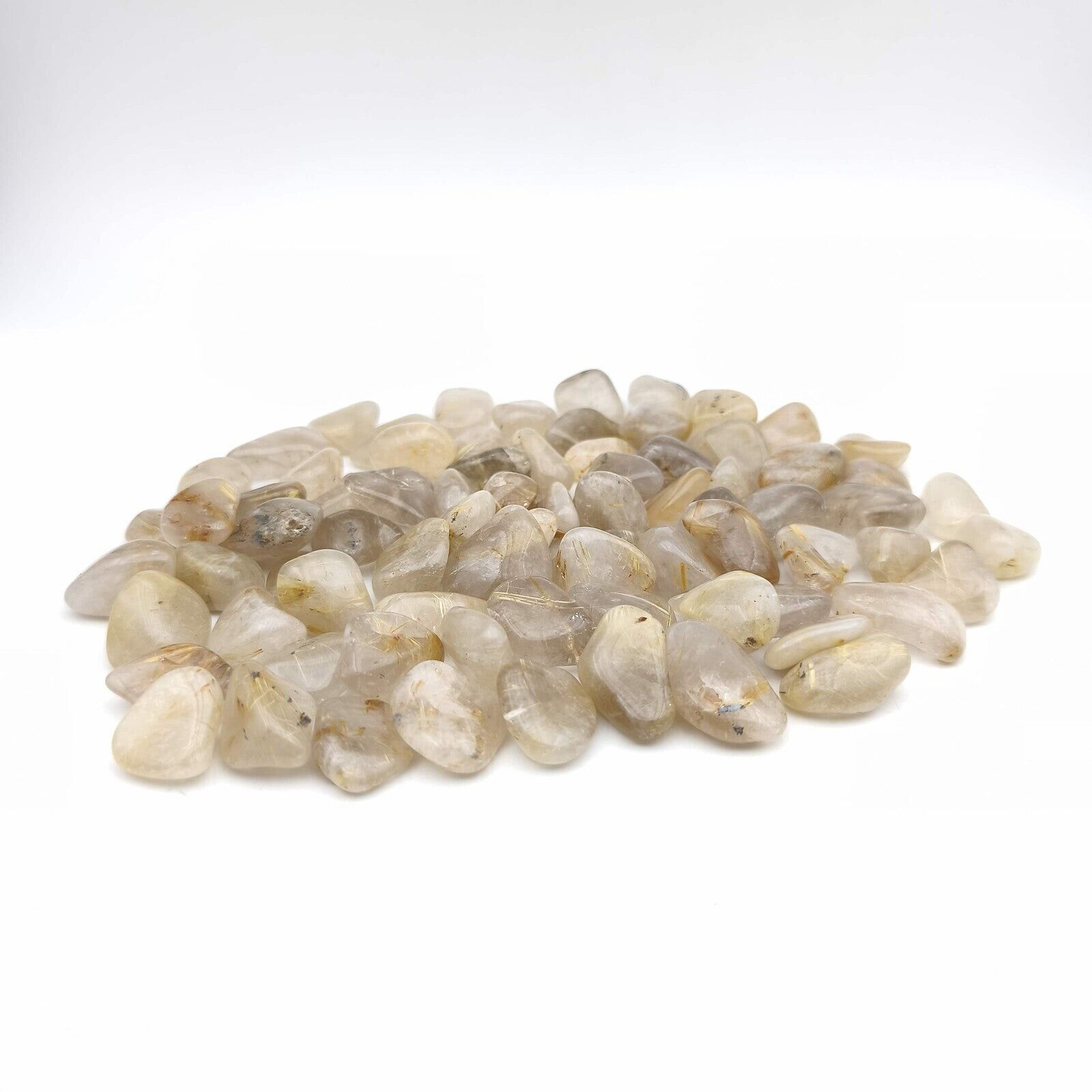 Trommelsteine ​​– Rutilquarz – EXTRA – Mini – 500-g-Packung
