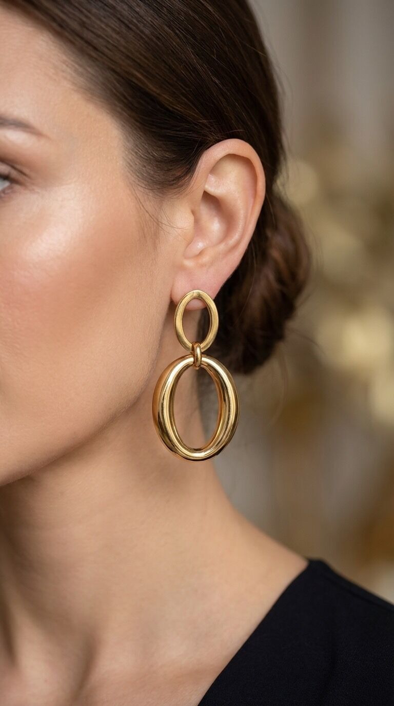 Stainless steel earrings 124RX283