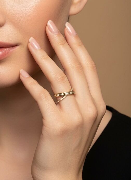 424RX264 stainless steel ring