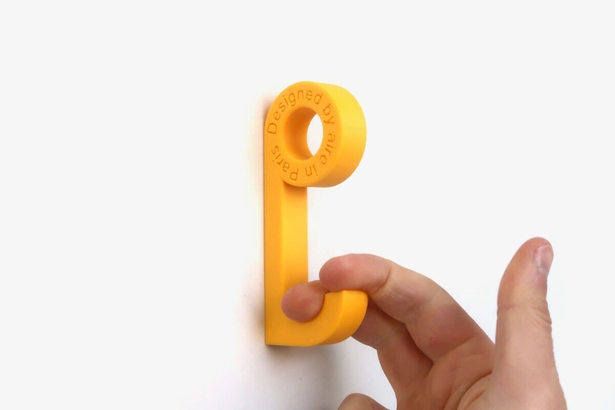 Patère colorée - Crazy Hook - Jaune