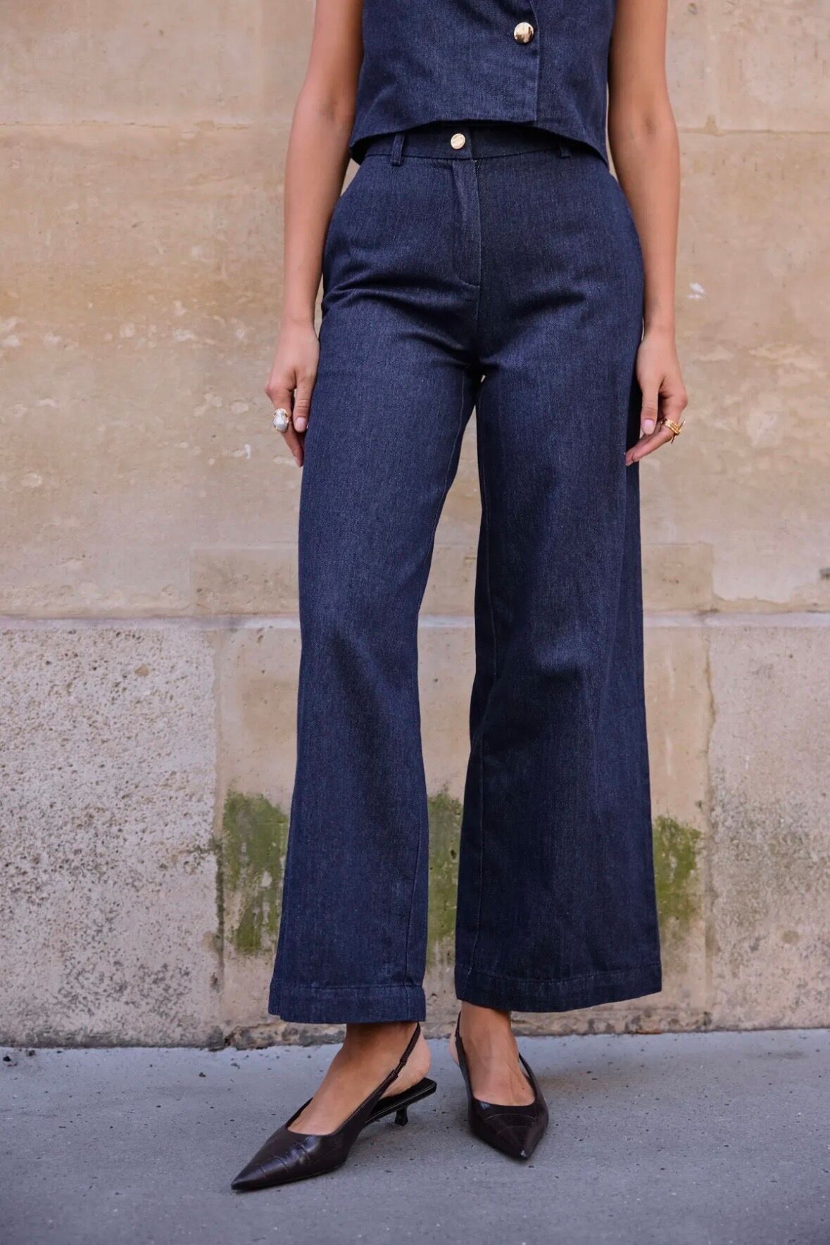 Pantaloni in denim a gamba dritta - 5680