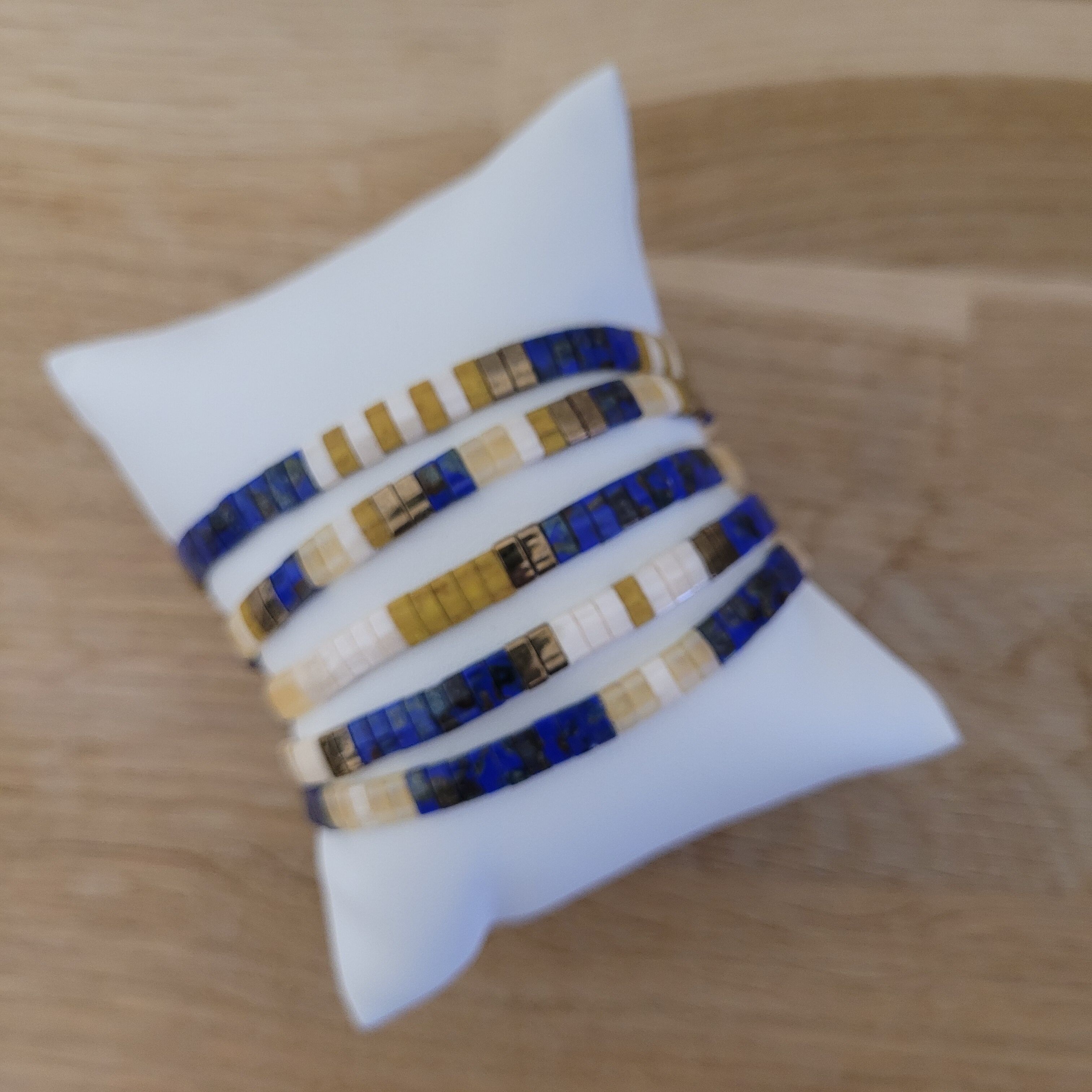 TILA - Azul Picasso - 5 pulseras - Navidad