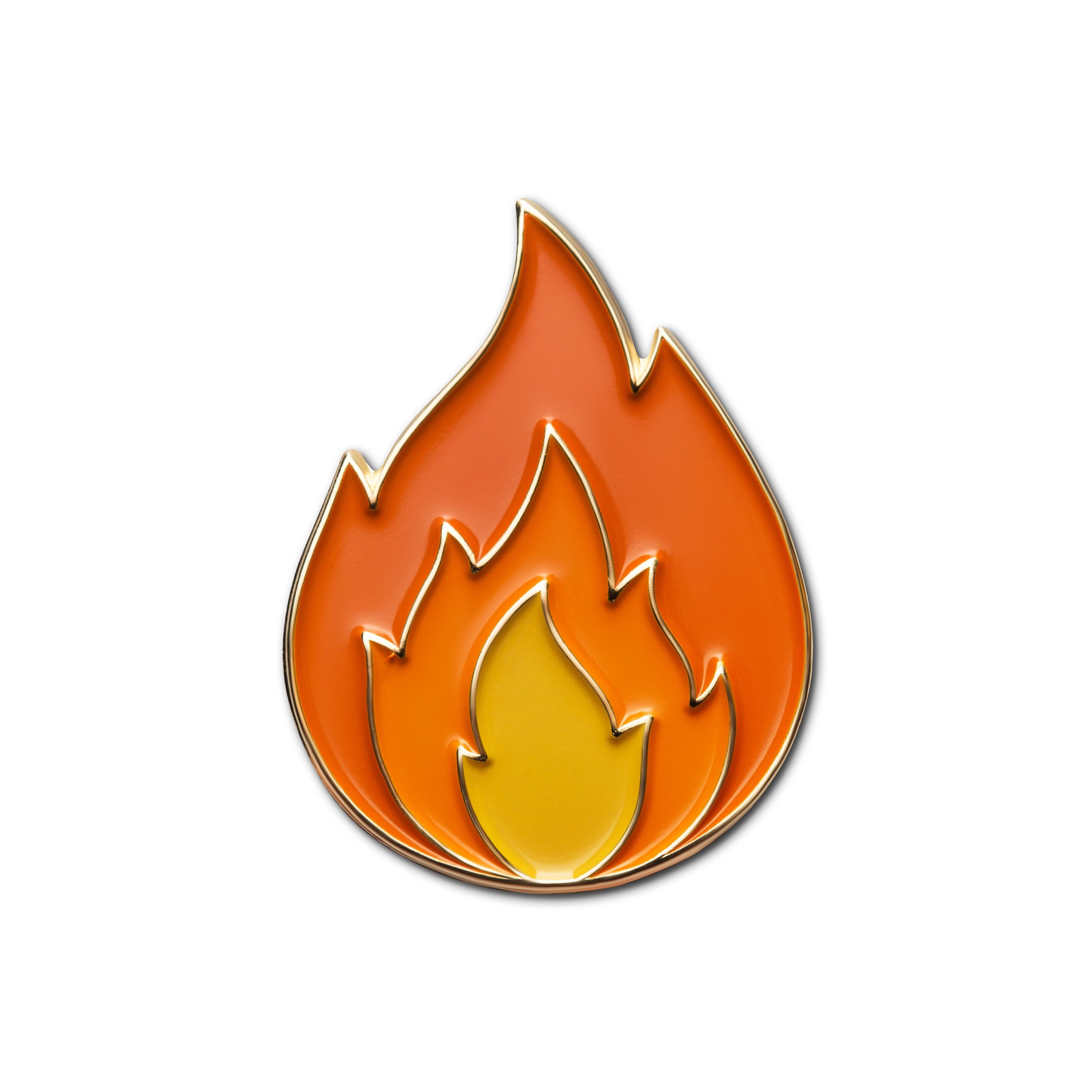 Pin's en émail « Flamme de feu »