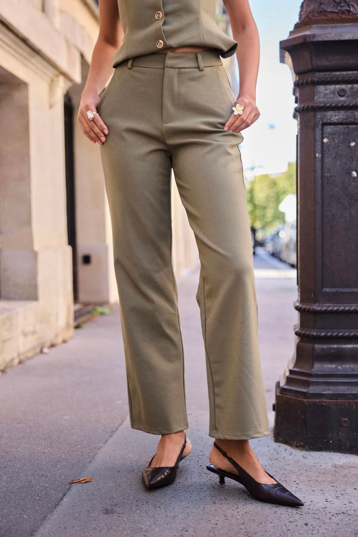 Pantaloni dritti chic - 5668