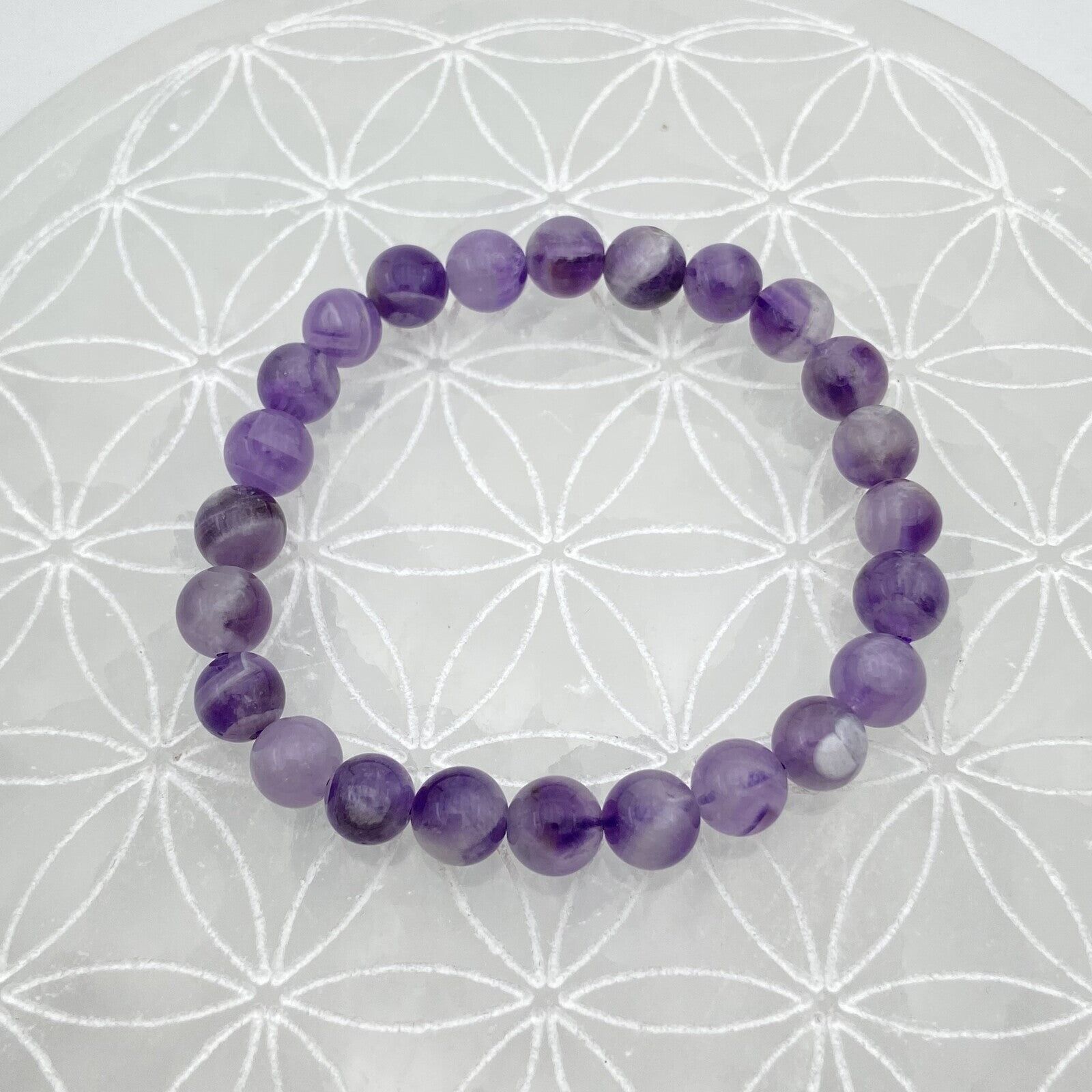 Armband - Chevron-Amethyst (8 mm)