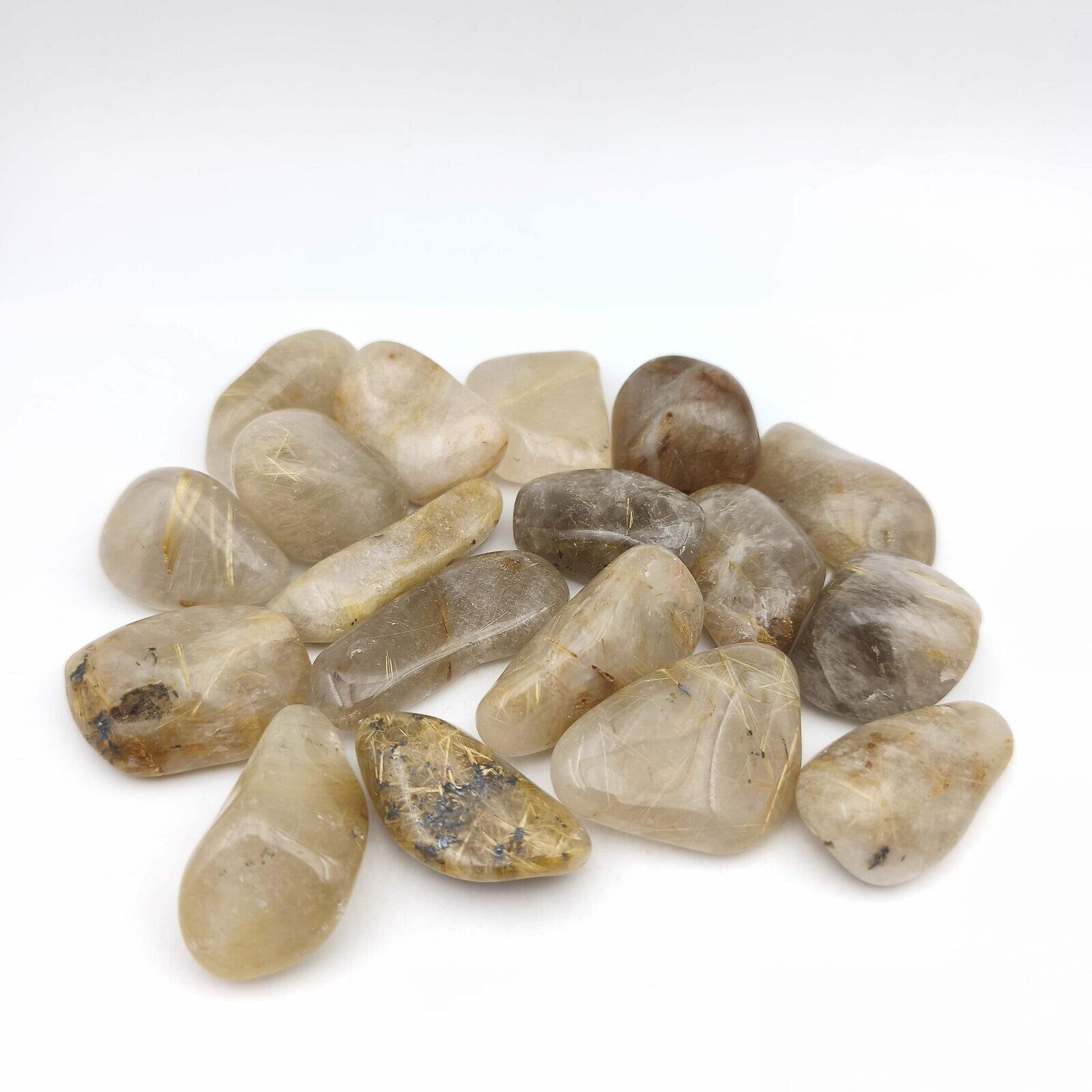 Trommelsteine ​​- Rutilquarz - EXTRA - 500g-Packung